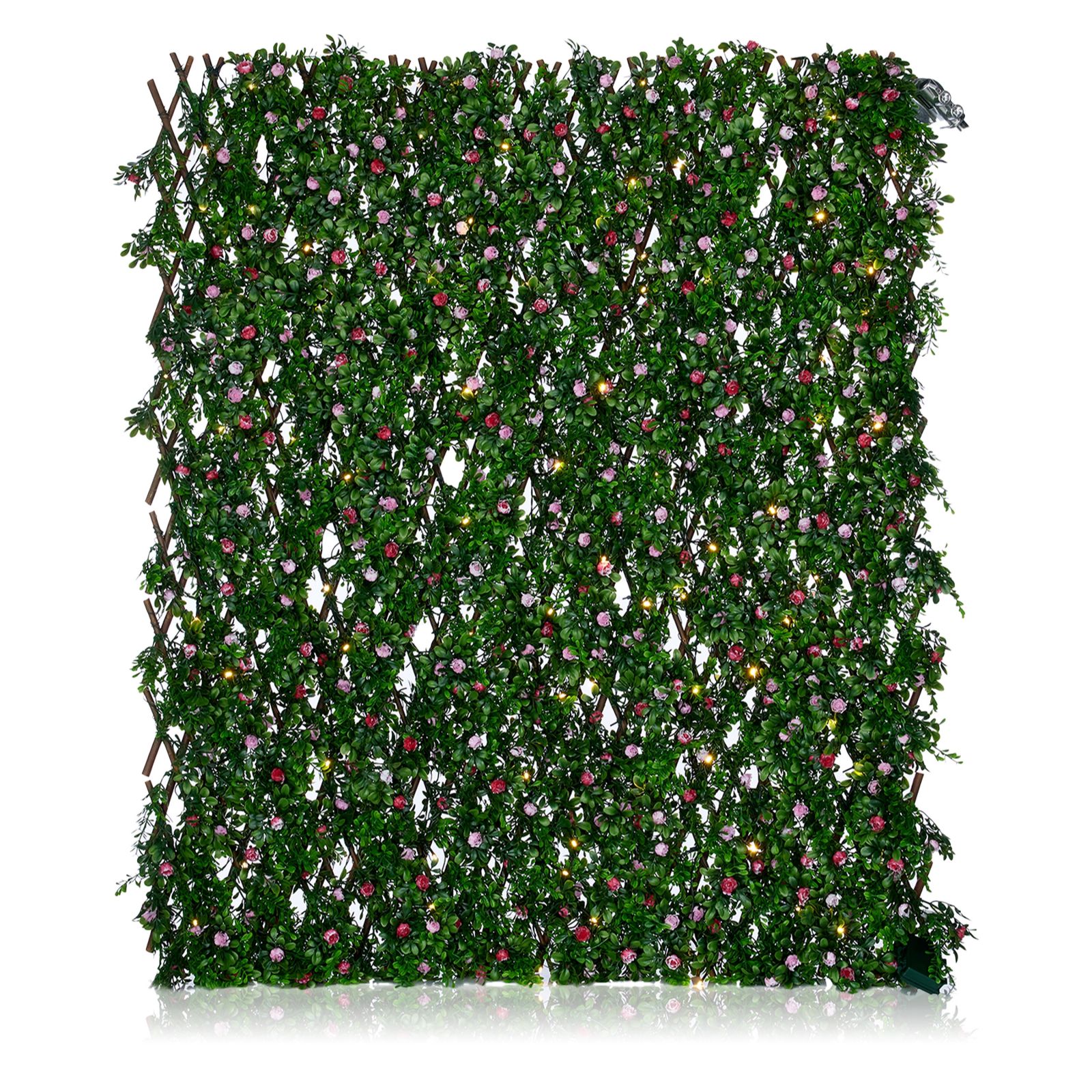 Outlet Garden Stories In Bloom Pre-Lit Faux Floral Trellis