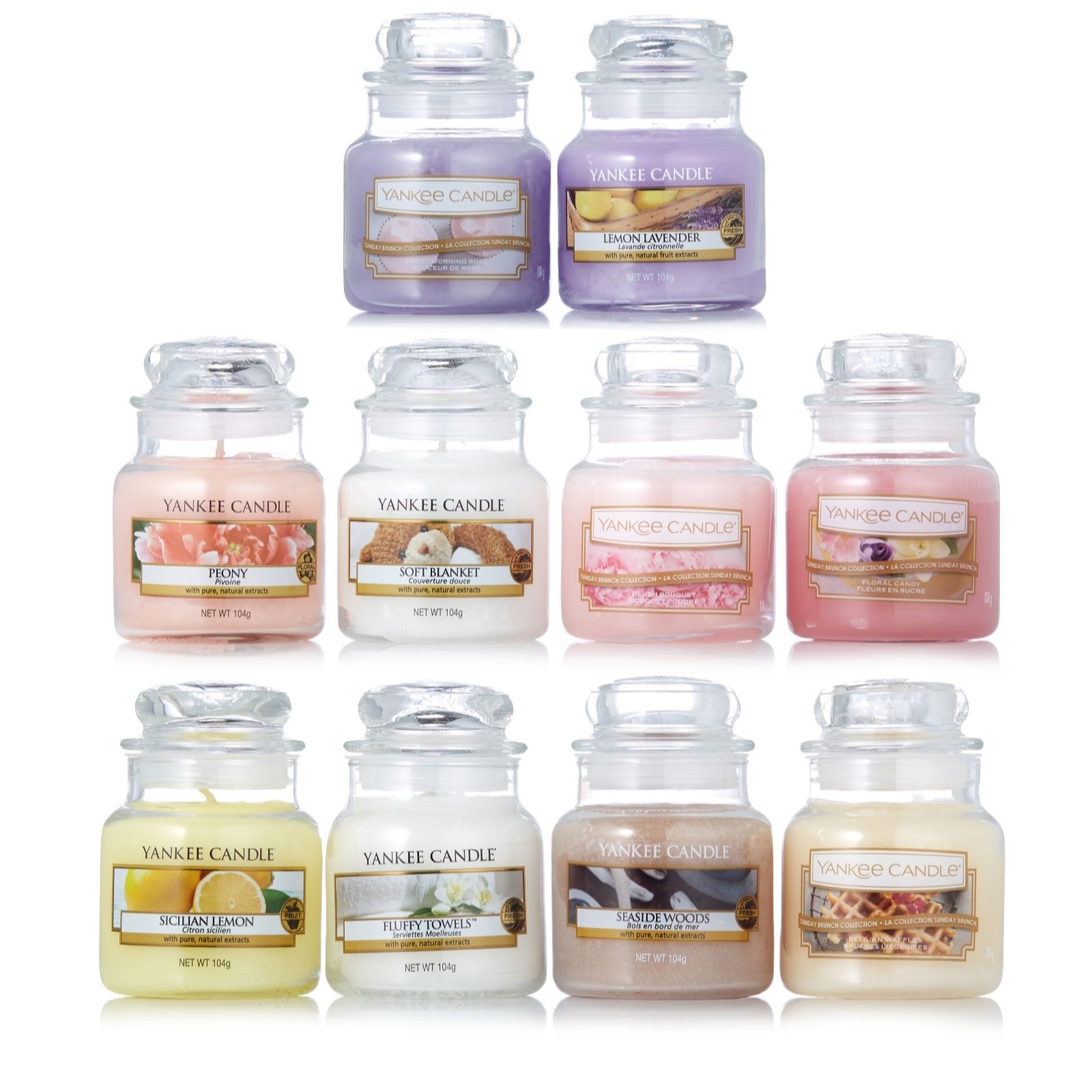 Yankee Candle Set of 10 Festive Scents Small Jars - QVC UK