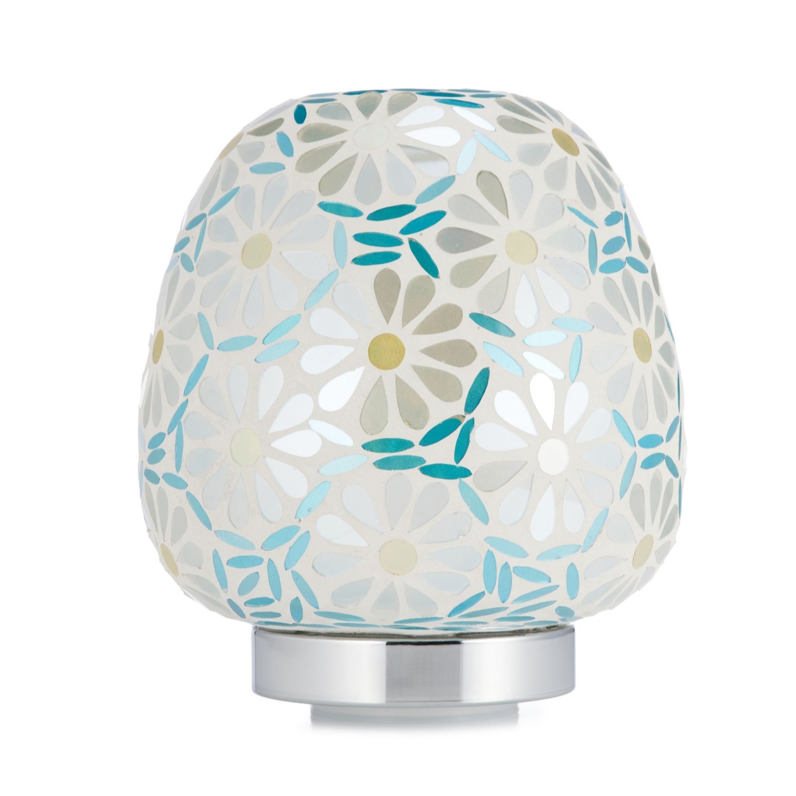 Garden Reflections Mosaic Floral Battery Operated Colour Changing Lantern