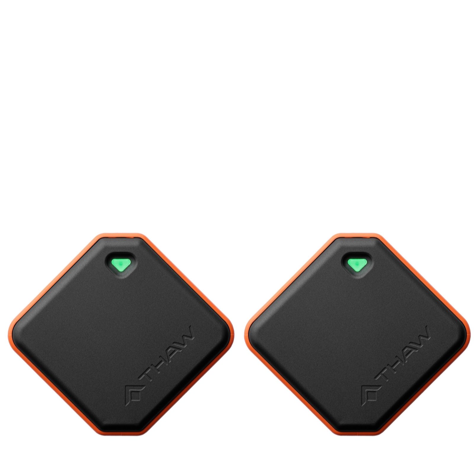  Thaw Set of 2 Rechargeable Hand Warmers with LED Light 2000mAh