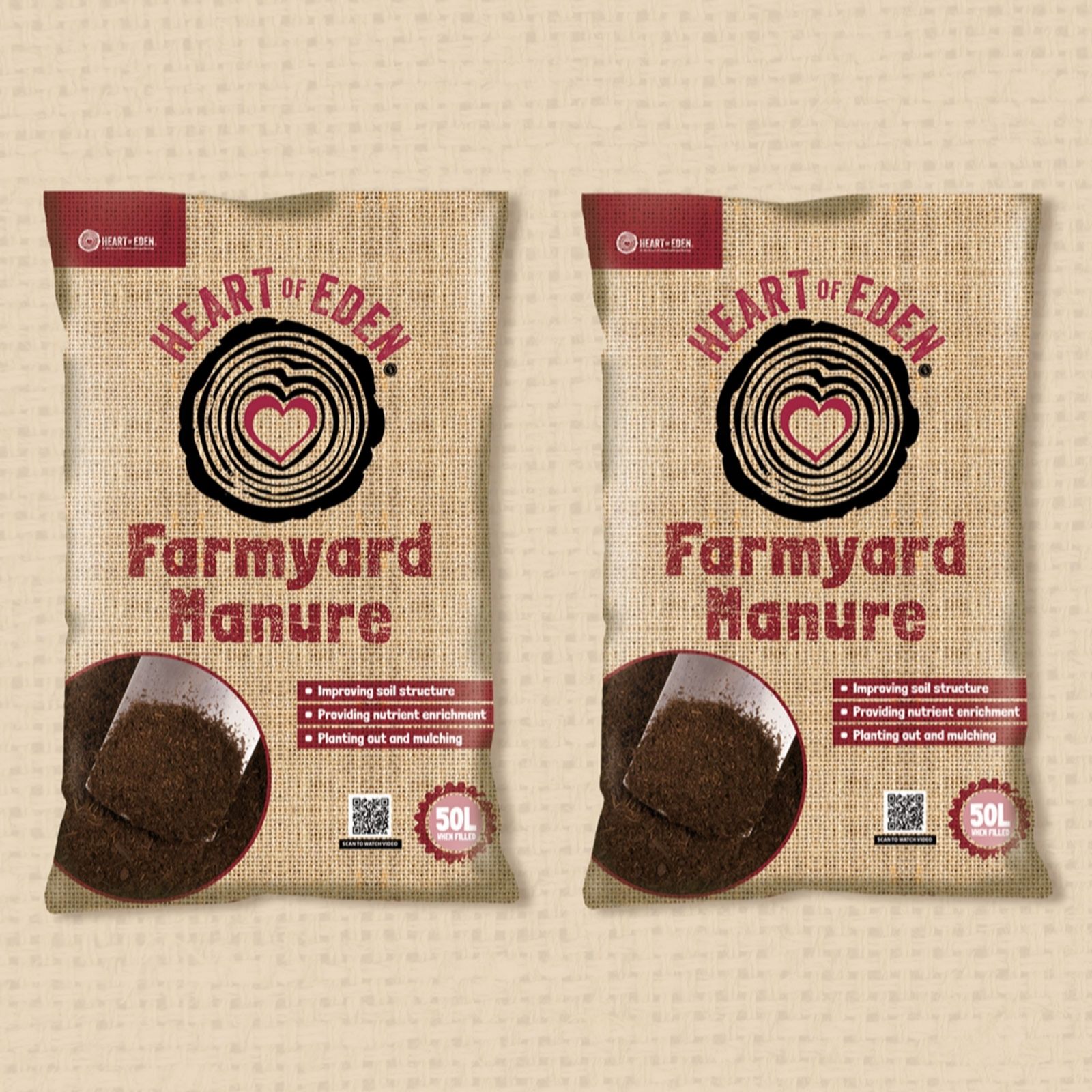 Heart of Eden Farmyard Manure 100L