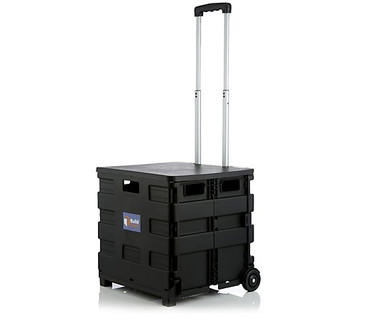 Buildcraft Folding Plastic Cart with 35kg Capacity and Lid