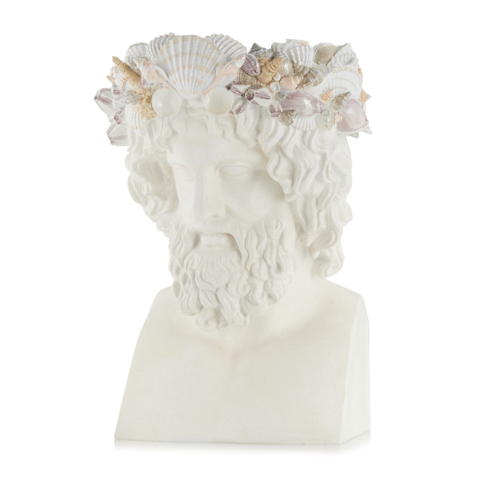 Garden Reflections Coastal Edit Sea King Bust Planter