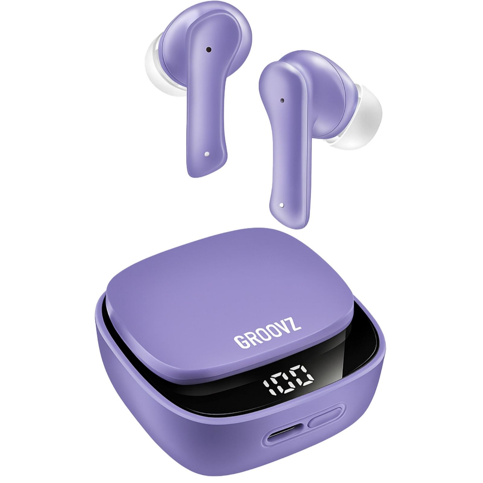 Groovz Plus True Wireless Ear Buds w/Magnetic Digital Charging &Bluetooth 5.4