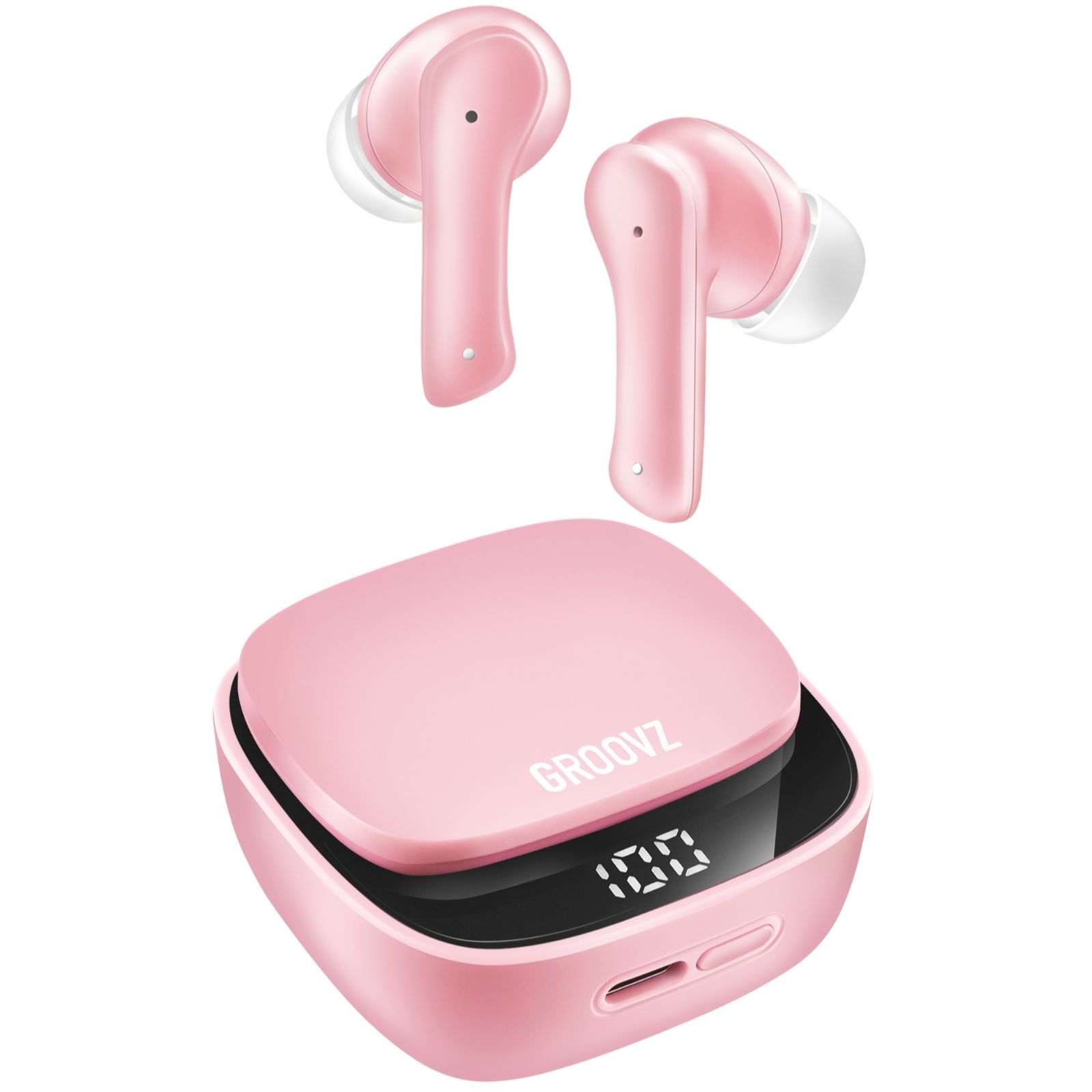 Groovz Plus True Wireless Ear Buds w/Magnetic Digital Charging &Bluetooth 5.4
