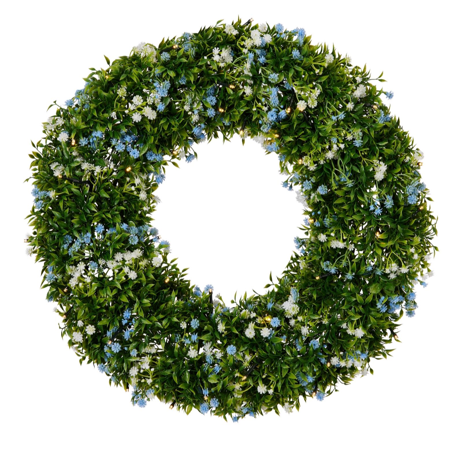 Outlet Garden Stories In Bloom Pre-Lit Floral 60cm Wreath