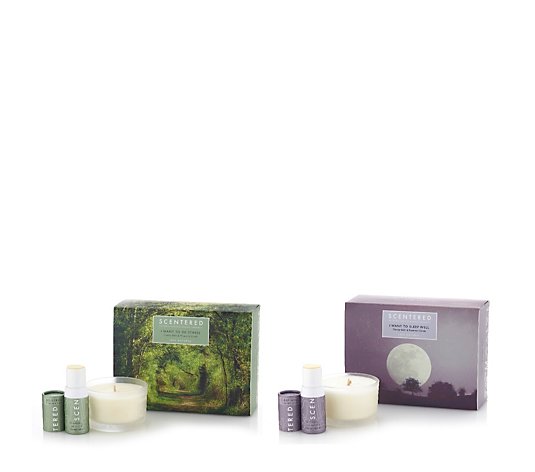 Scentered Aromatherapy Candle & Balm Gift Set
