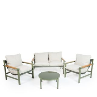 abode 4 Piece Padded Indoor/Outdoor Conversation Set
