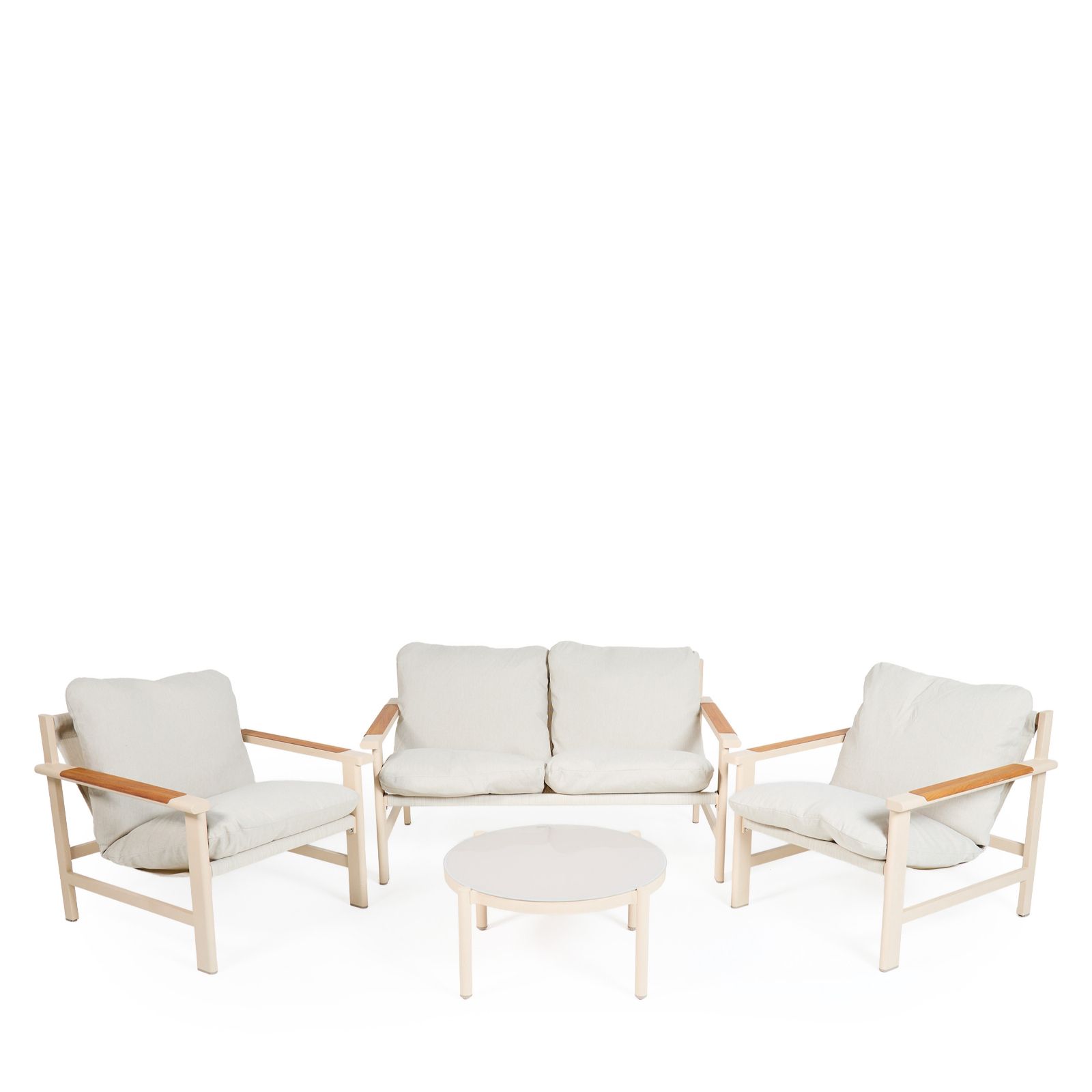 abode 4 Piece Padded Chairs & Table Conversation Set