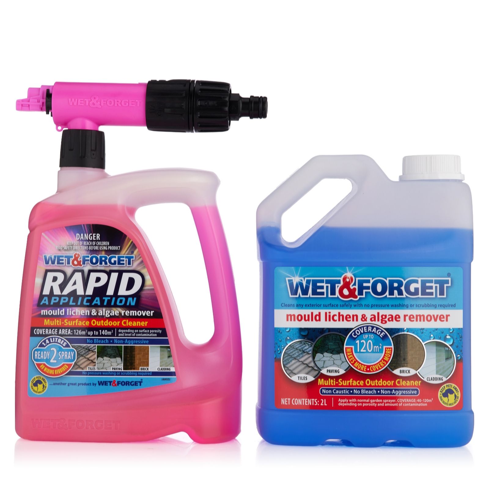 Wet & Forget 1.4L Rapid + Wet & Forget 2L Blue MLA