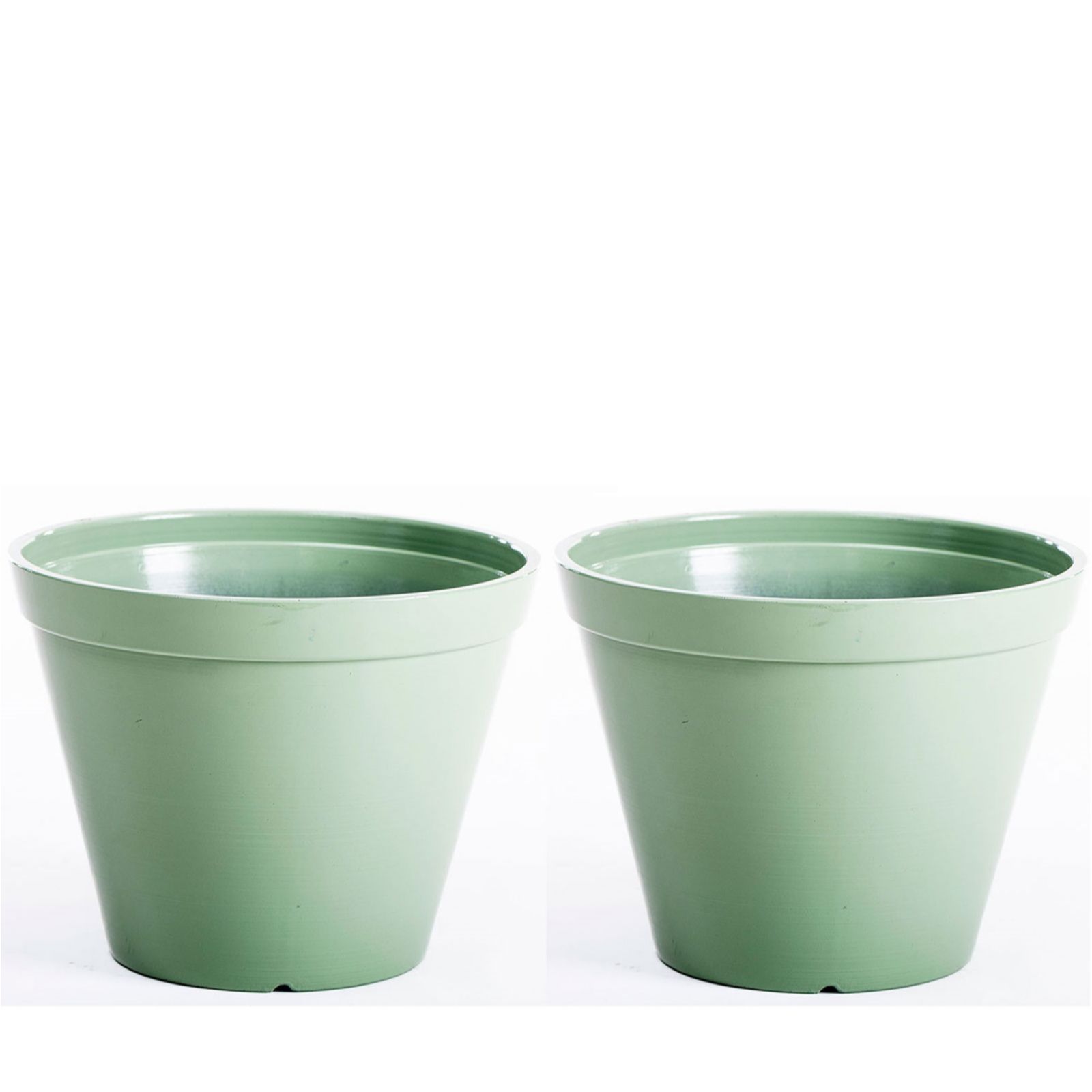 Thompson & Morgan Set of 2 33cm Lindos Glazed Effect Planters