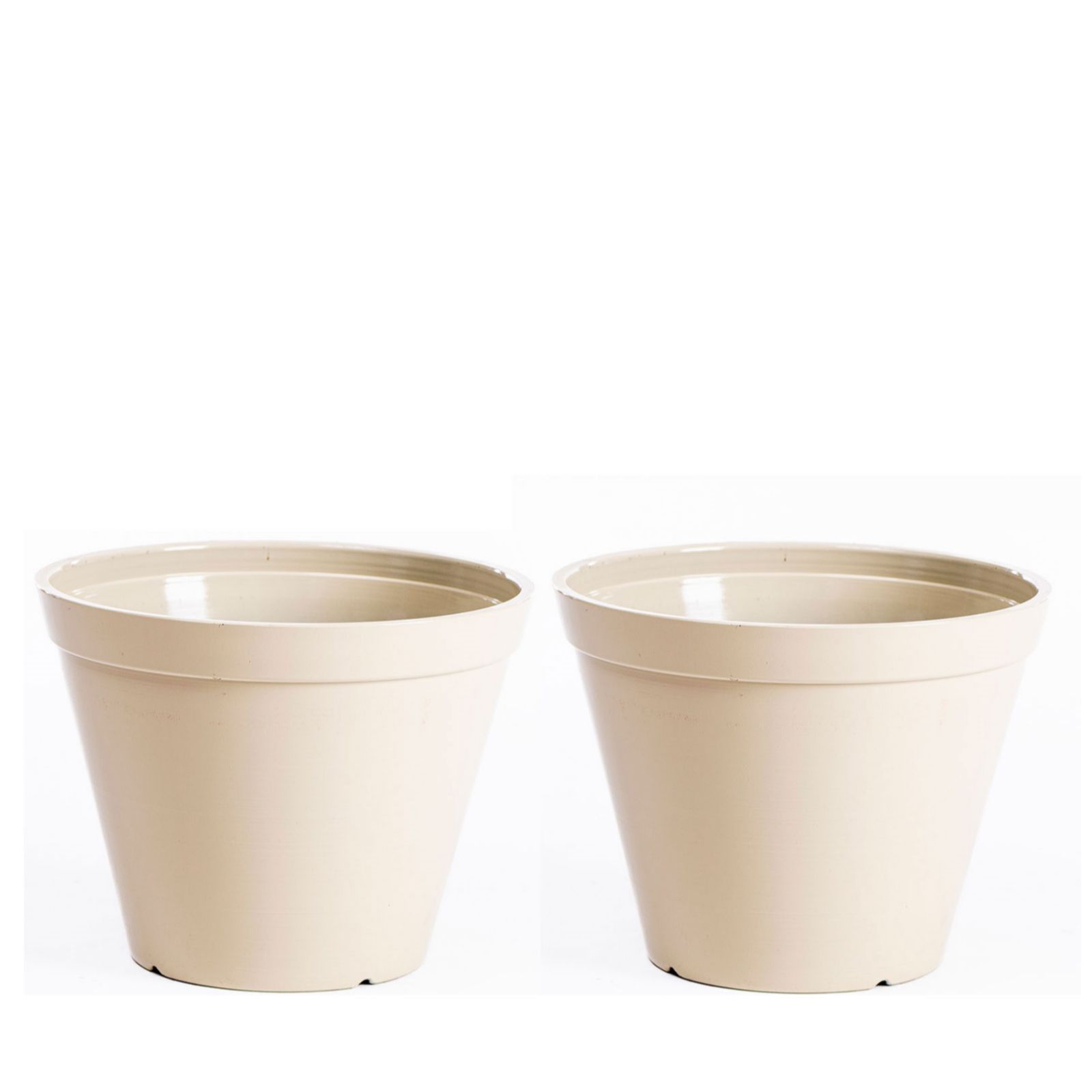 Thompson & Morgan Set of 2 33cm Lindos Glazed Effect Planters
