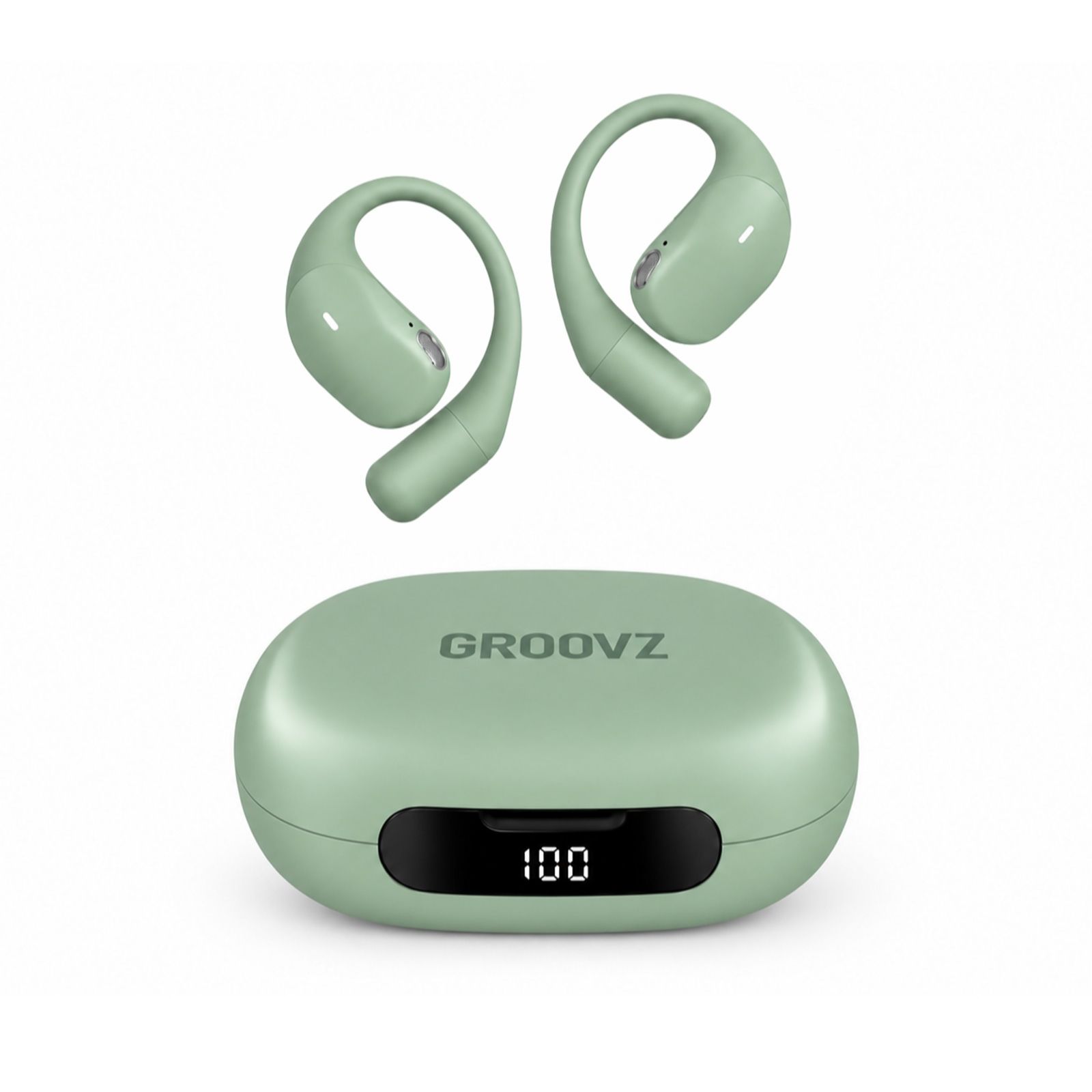 Groovz Ultra Open Ear True Wireless Headphones w/Magnetic Charging Case