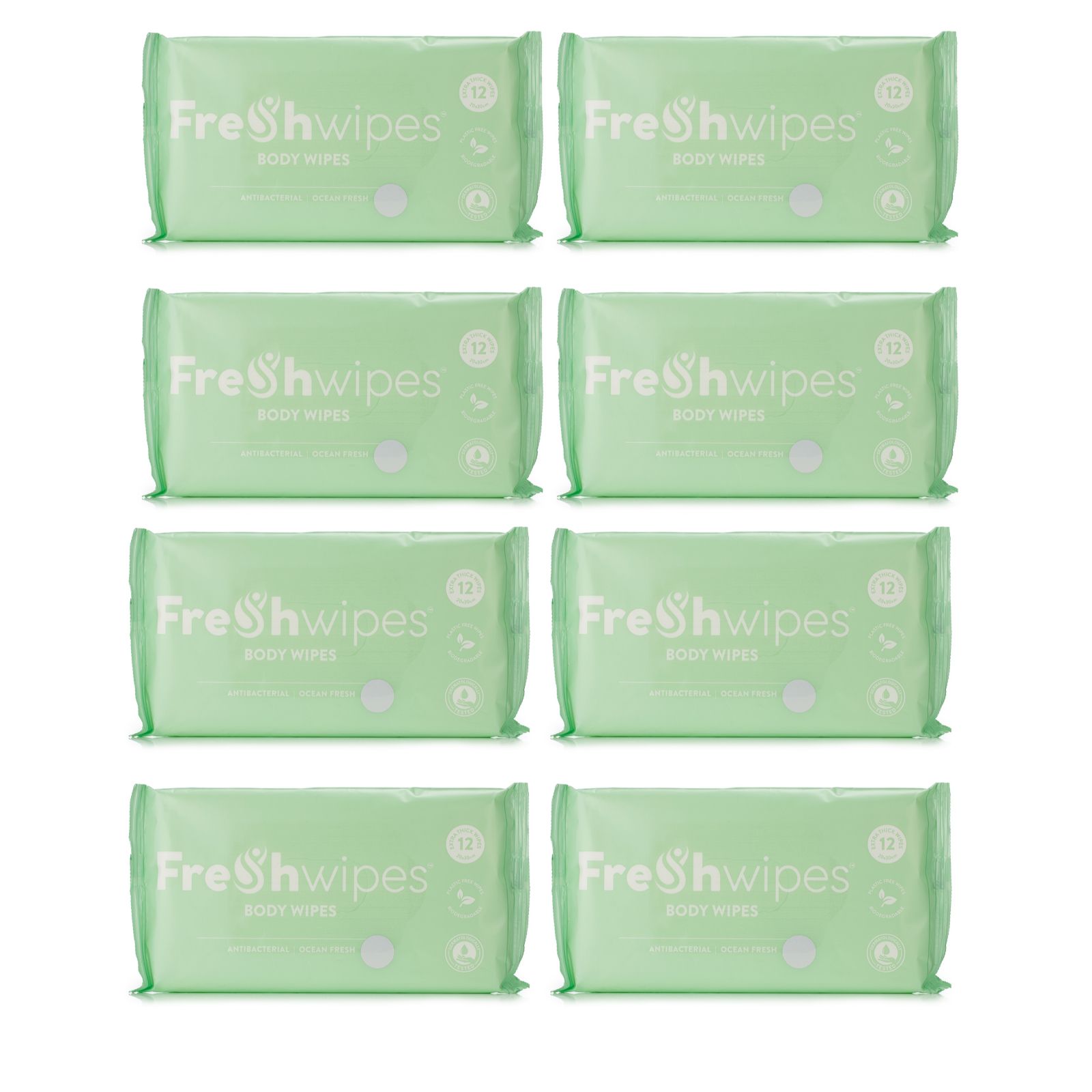 FreshWipes Body Wipes Set of 8 Packs
