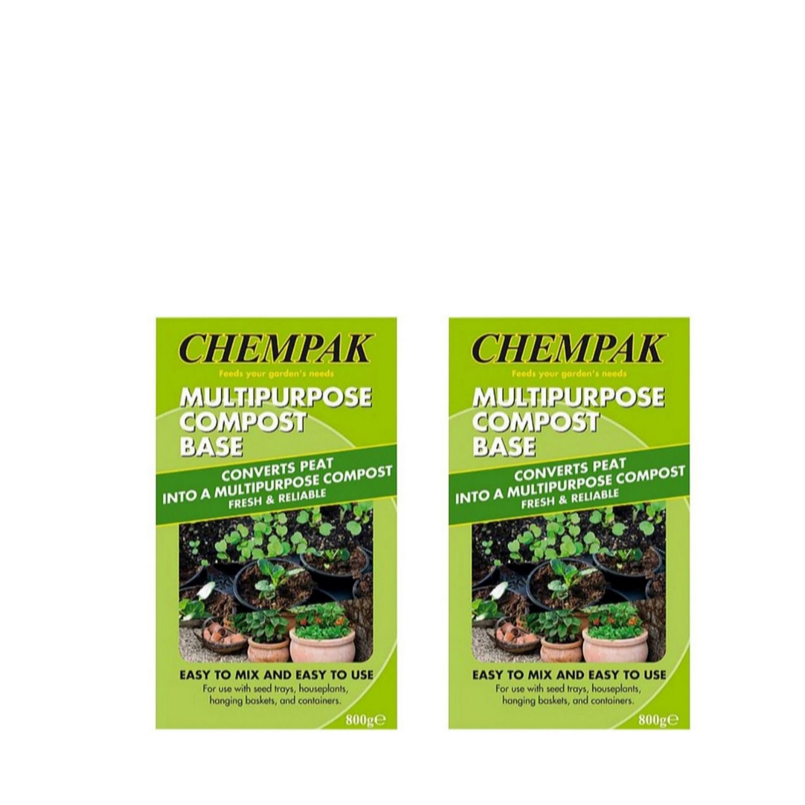 Chempak Multipurpose Compost Base 800g x 2 - QVC UK