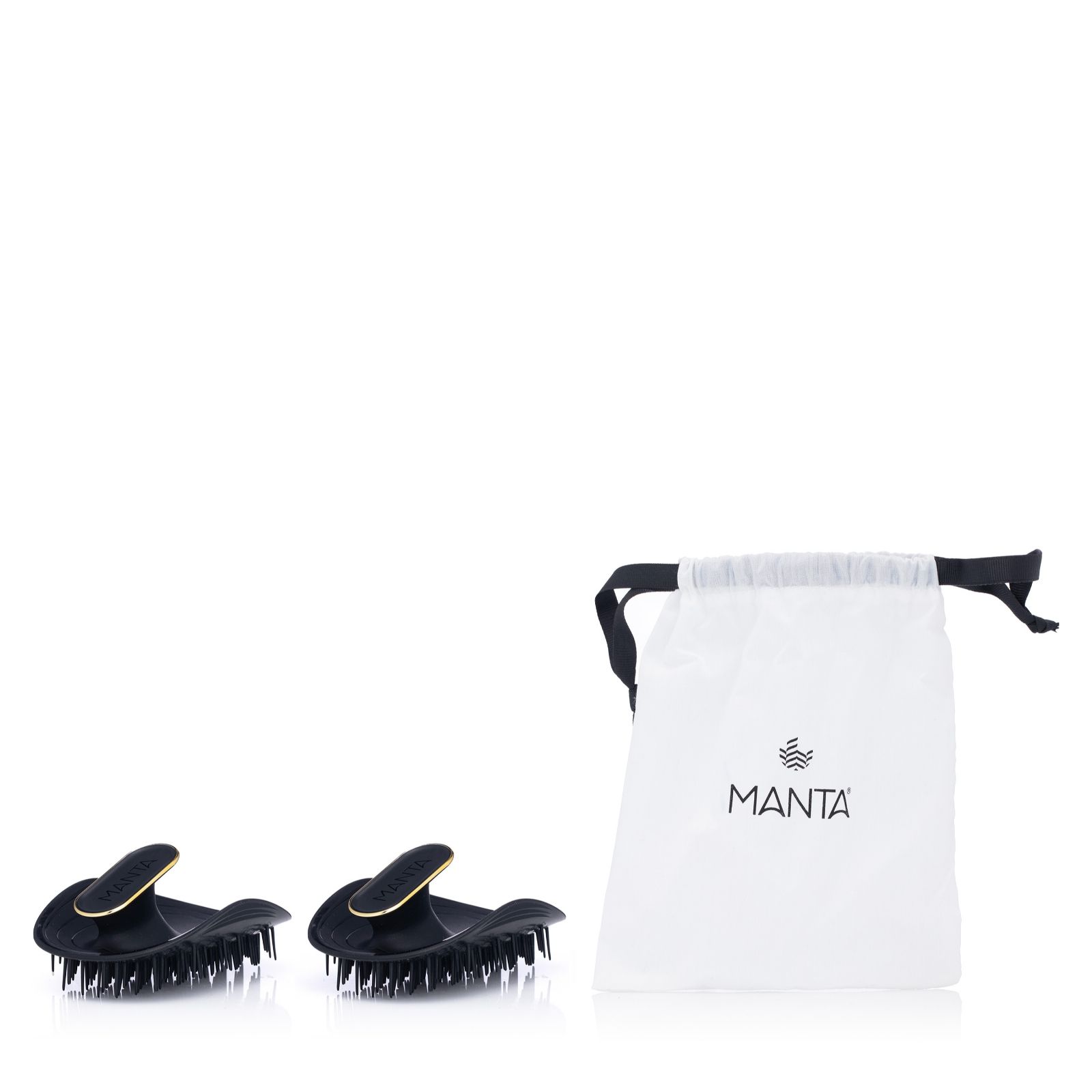 Manta Anti-Static Flexible Hair Brush Duo