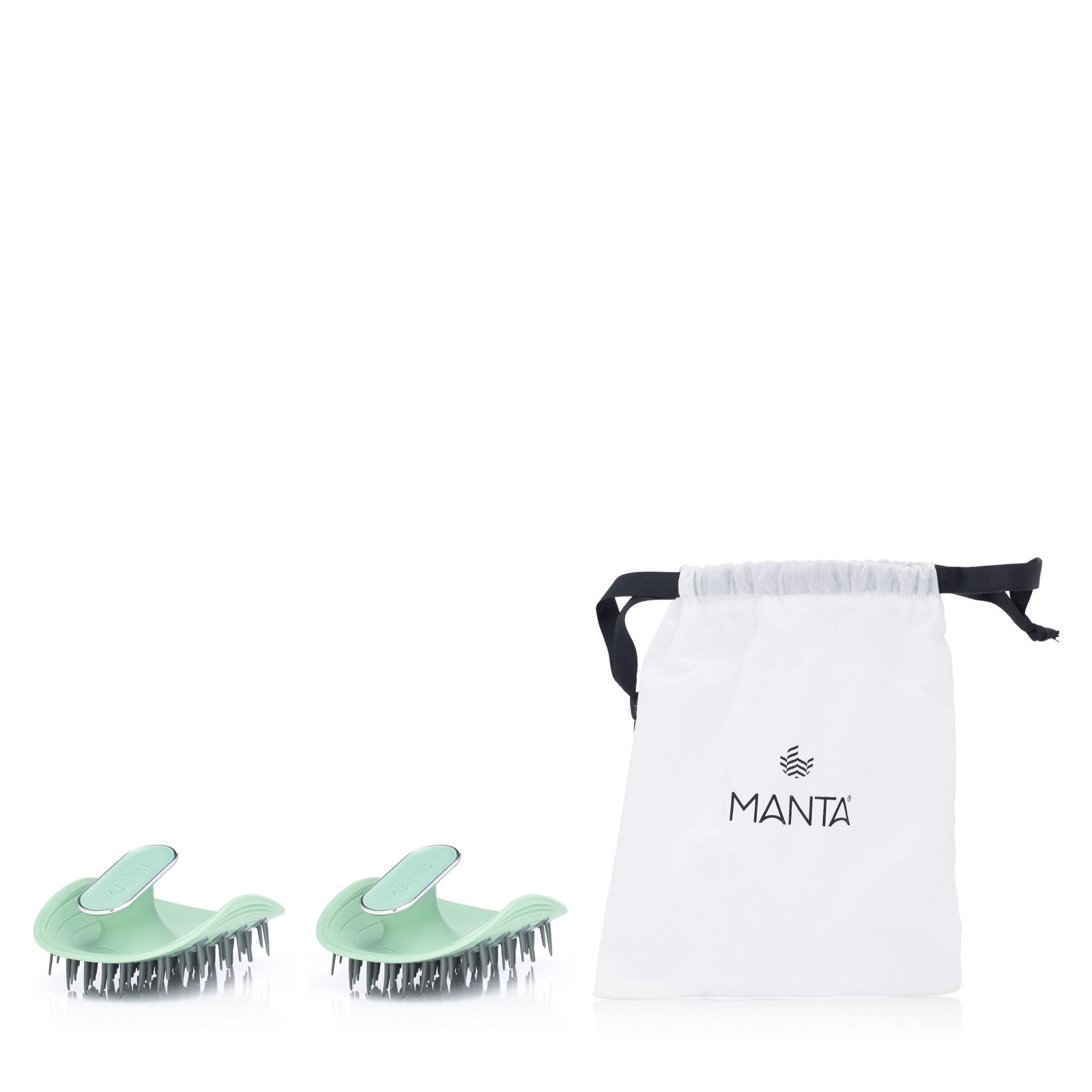 Manta Anti-Static Flexible Hair Brush Duo