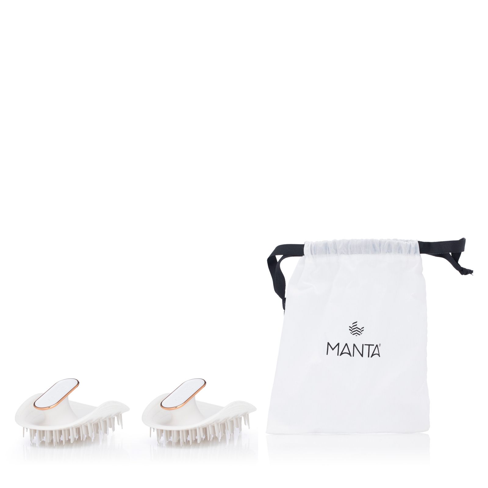Manta Anti-Static Flexible Hair Brush Duo