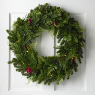 Garden Stories 'Dress Your Door Collection' 60cm Pre-Lit Outdoor Wreath