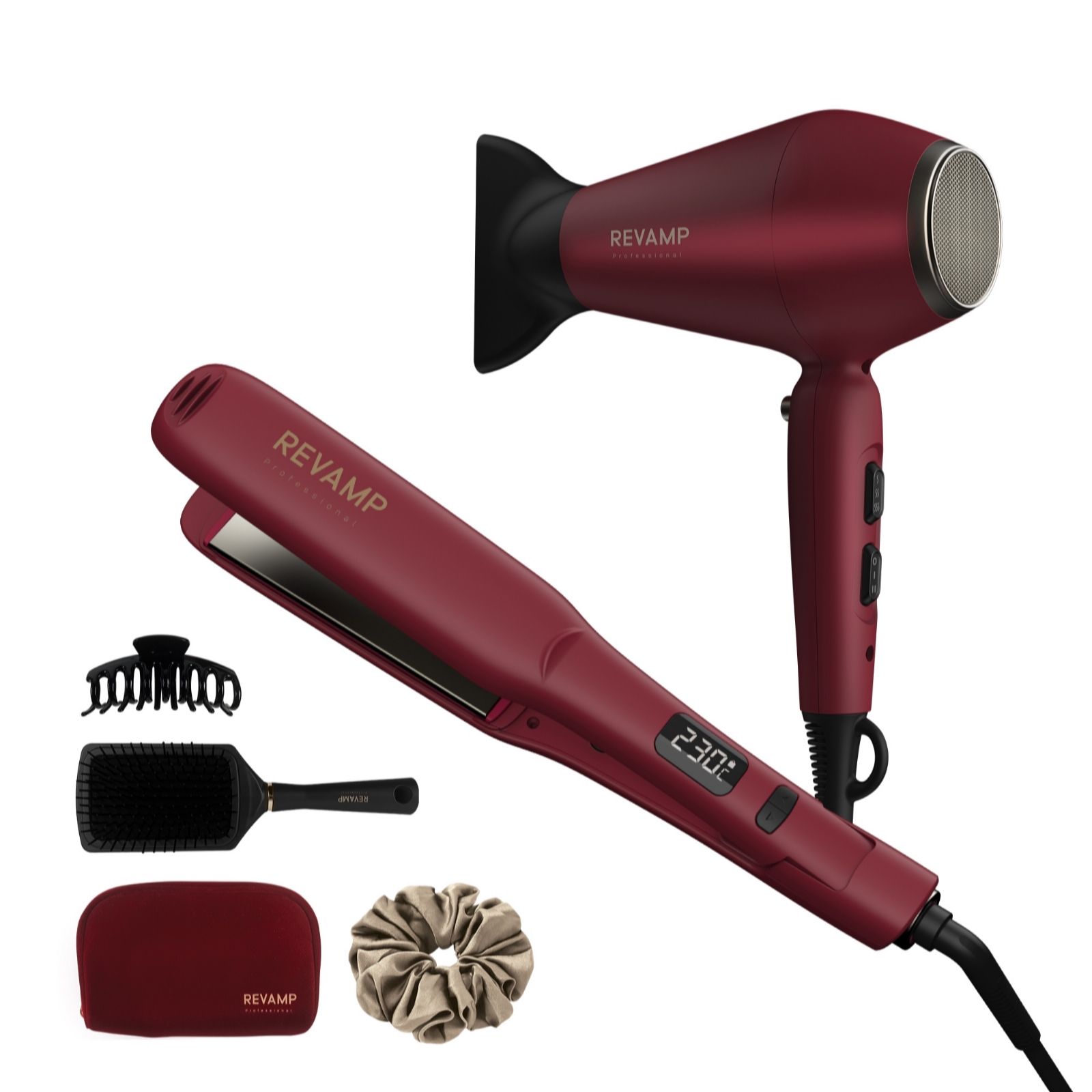 Revamp Progloss Radiance Hair Dryer & Straightener Gift Set