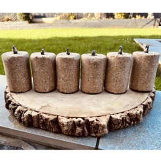 Grumpy Gardener Set of 6 Nutpecker Logs