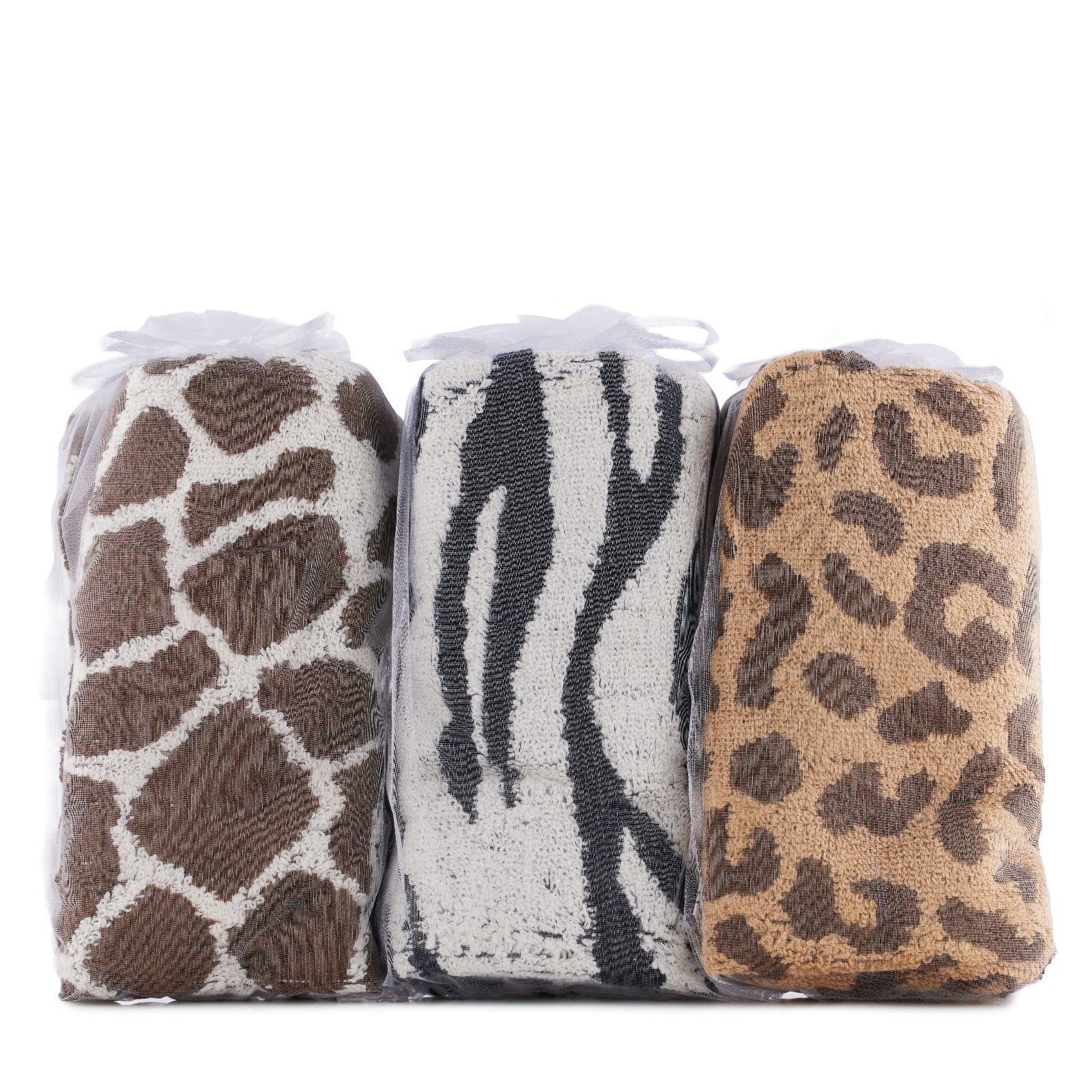 Turbie Twist Set of 3 100% Cotton Safari Hair Towels
