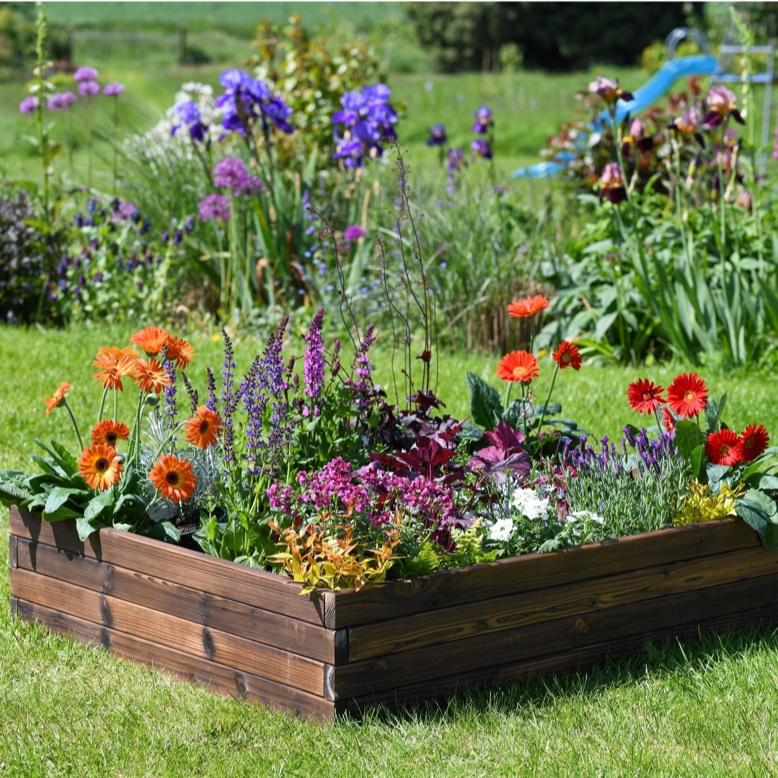 Thompson & Morgan Wooden Raised Garden Bed (110x90cm)