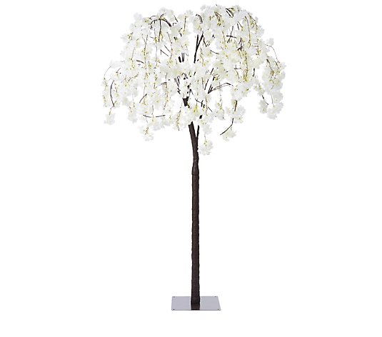 Led Outdoor Cherry Blossom Tree Qvc Uk, Outdoor Cherry Blossom Led Tree