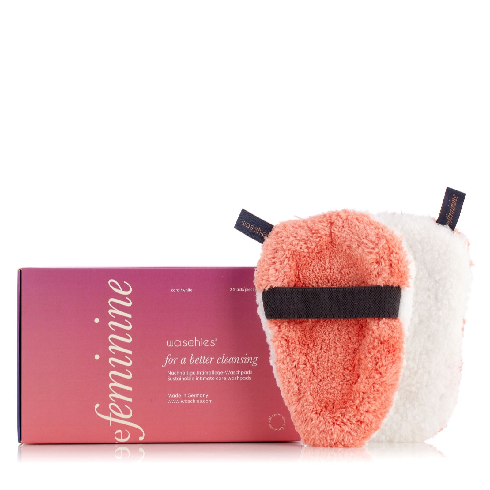 Waschies 2 Piece Pure Feminine Intimate Wash Pads