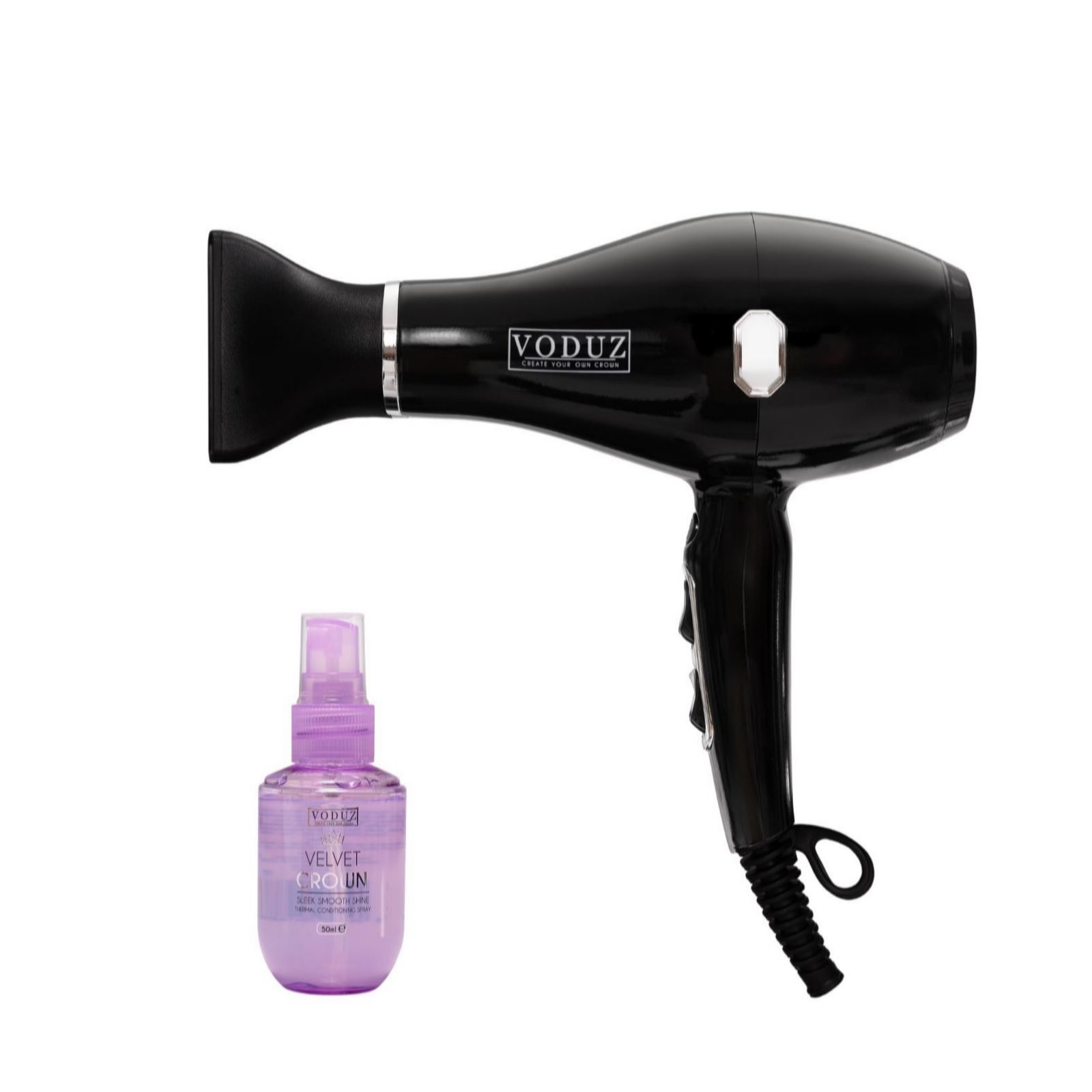 Voduz Blow Out Infrared Hair Dryer with Conditioning Spray