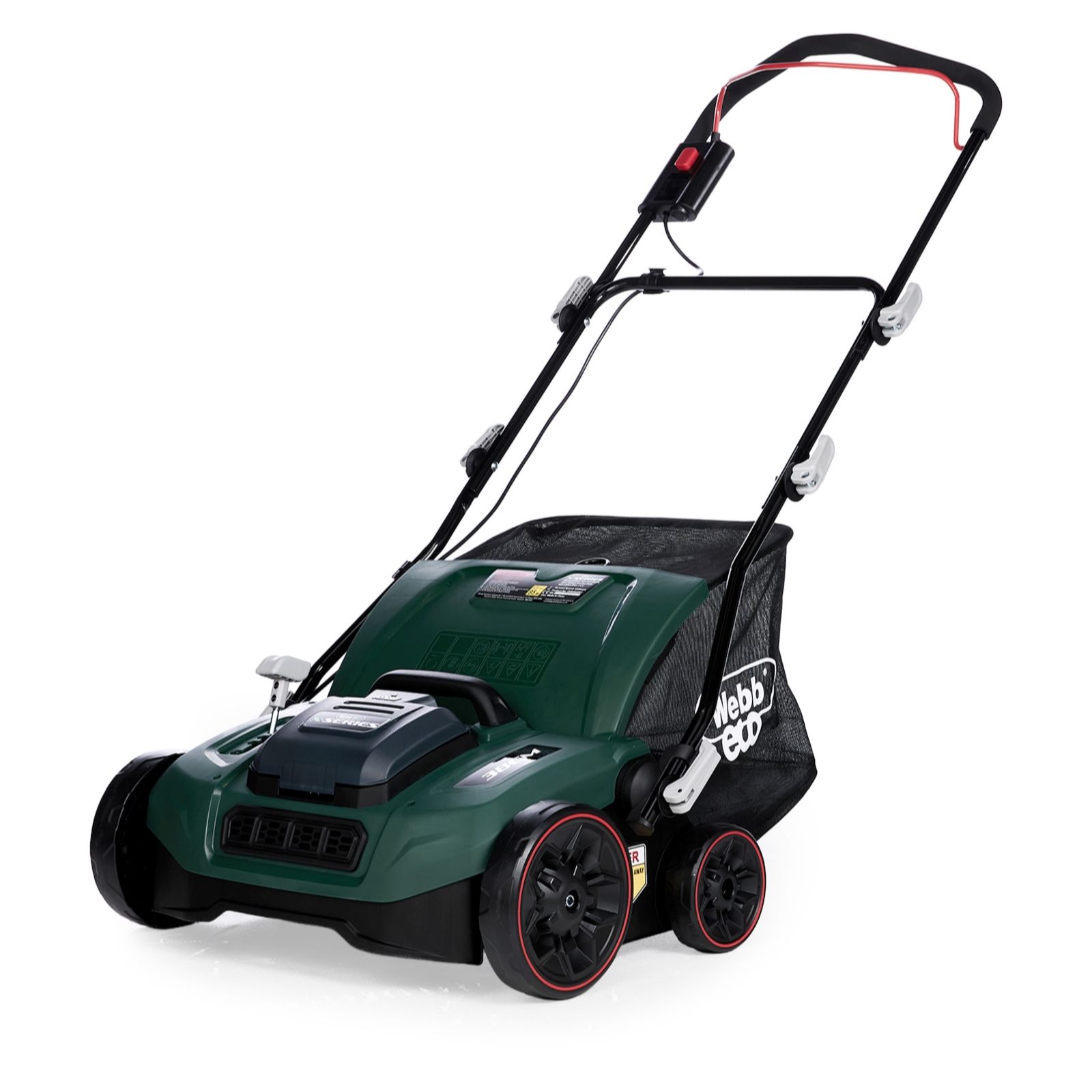 Webb Eco 40v38cm Scarifier & Detatcher 2x 4Ah Battery & Charger