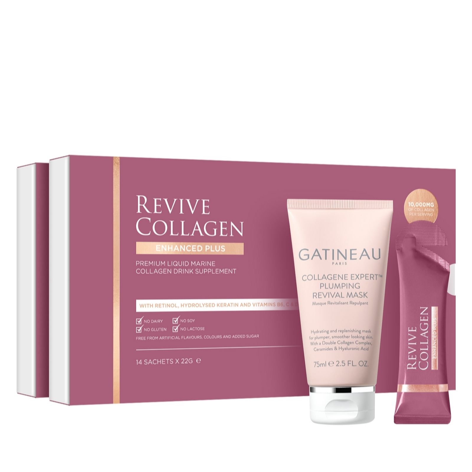 Revive Collagen Enhanced Plus 4 Week Supply with Gatineau Revival Mask