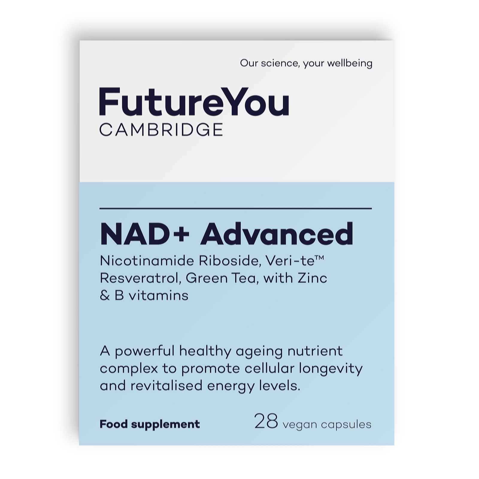 FutureYou Cambridge NAD+ Advanced 28 Capsules 4 Week Supply