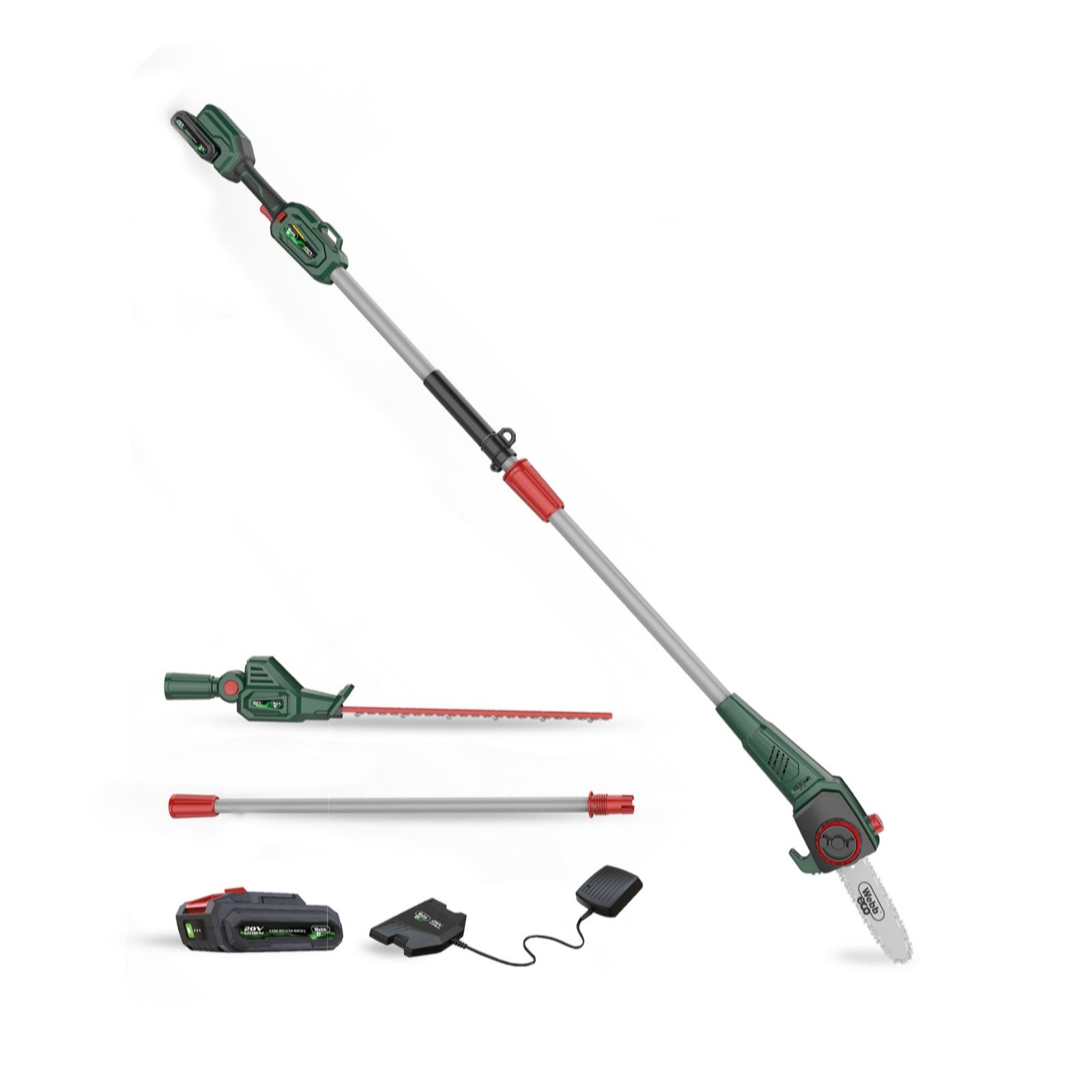 Outlet Webb Eco 20v 20cm Pruner & 50cm Hedge Trimmer
