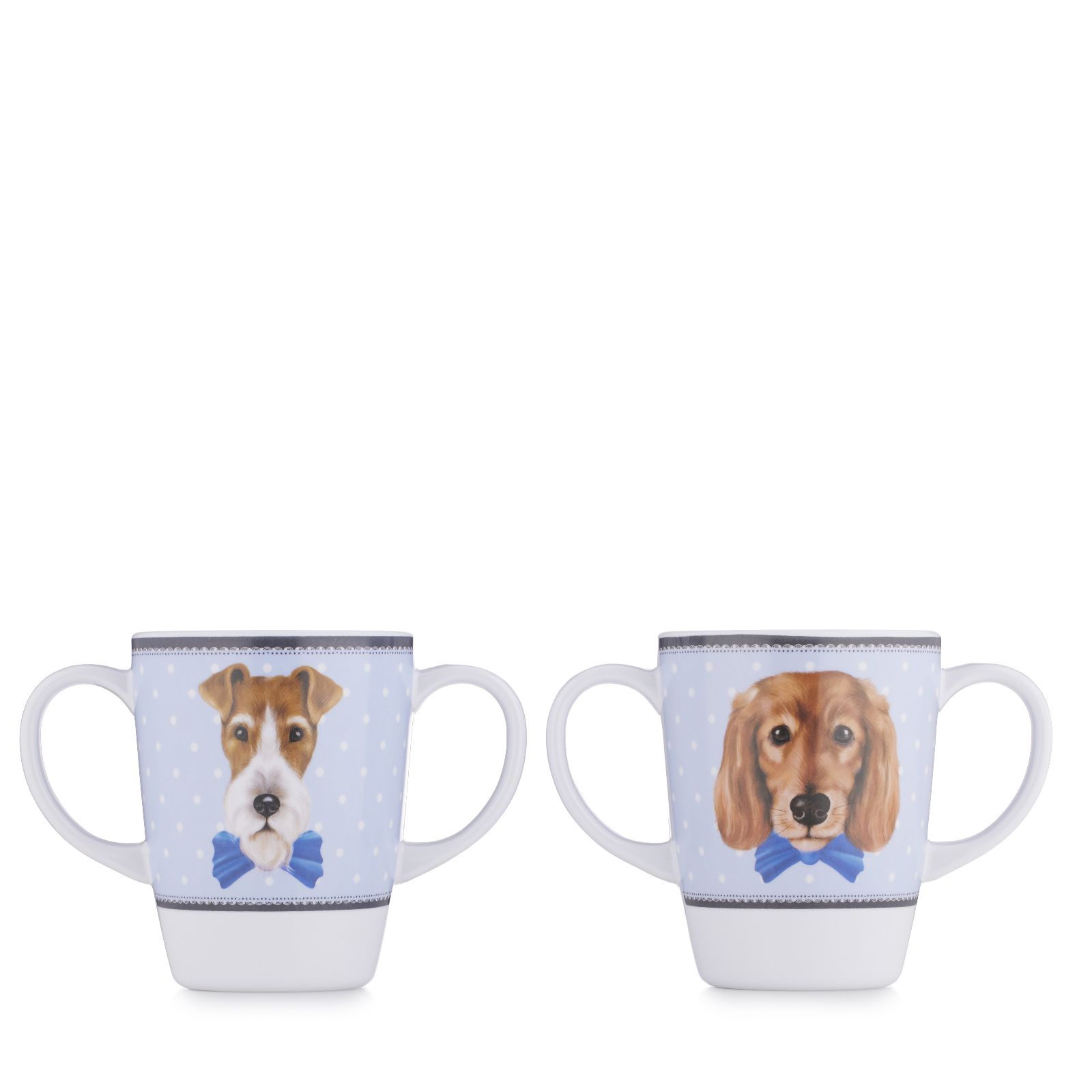 Rosa Lifestyle Set of 2 Double Handed Mugs