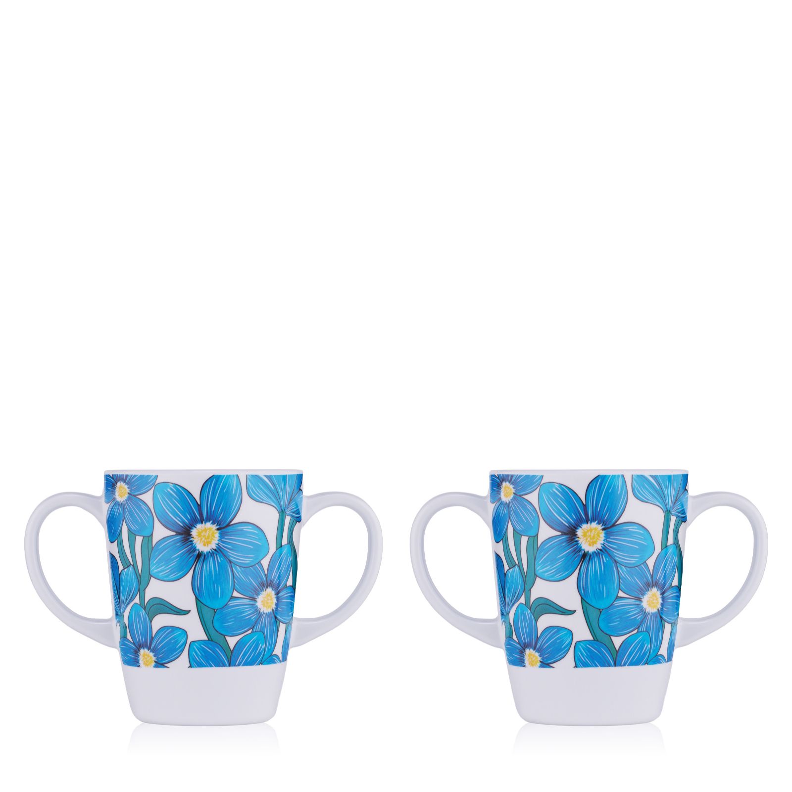 Rosa Lifestyle Set of 2 Double Handed Mugs