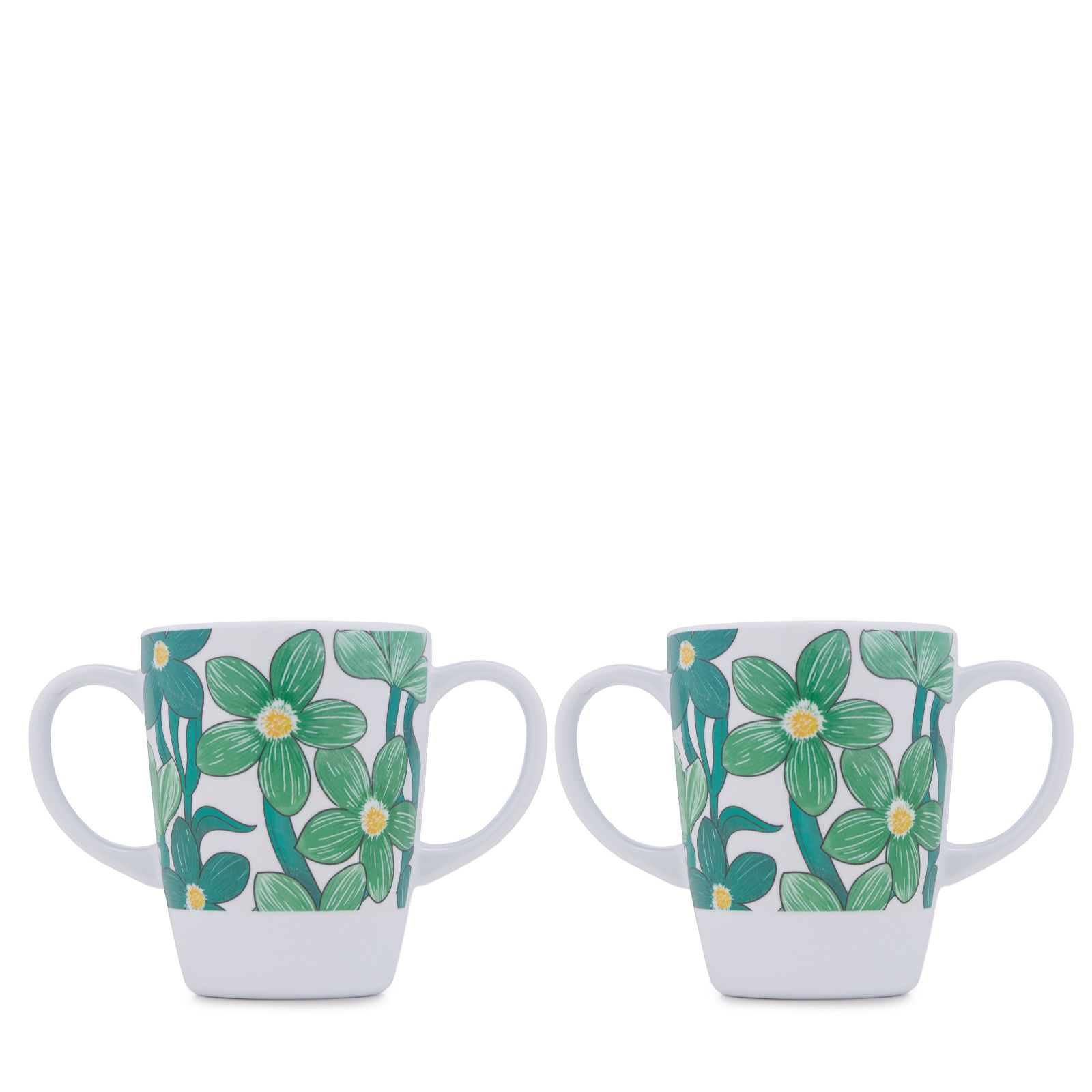 Rosa Lifestyle Set of 2 Double Handed Mugs
