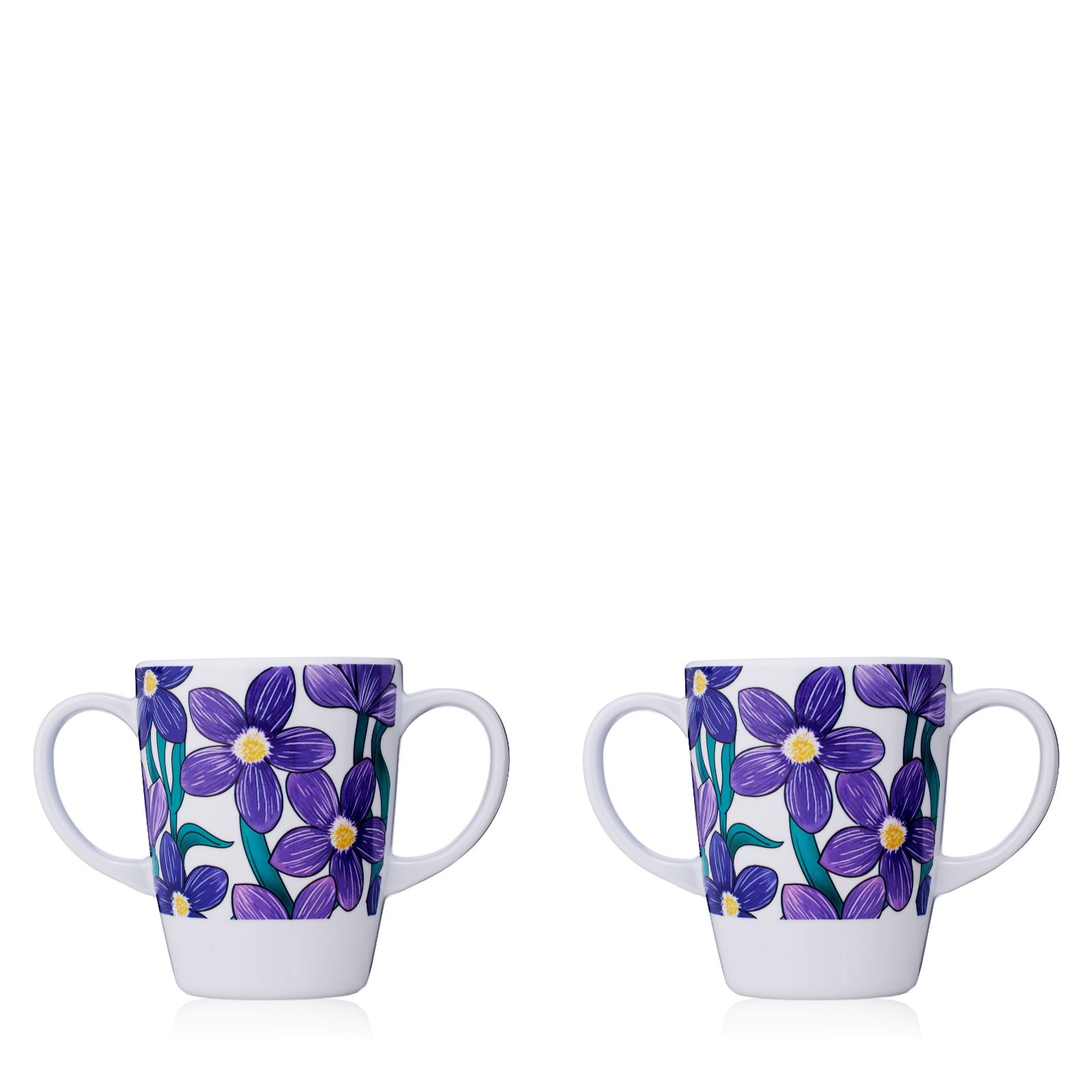 Rosa Lifestyle Set of 2 Double Handed Mugs