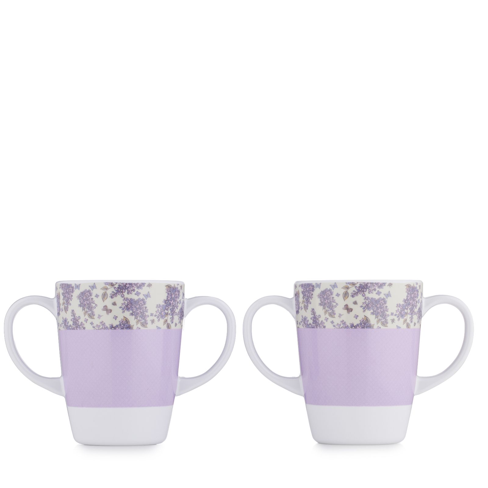 Rosa Lifestyle Set of 2 Double Handed Mugs