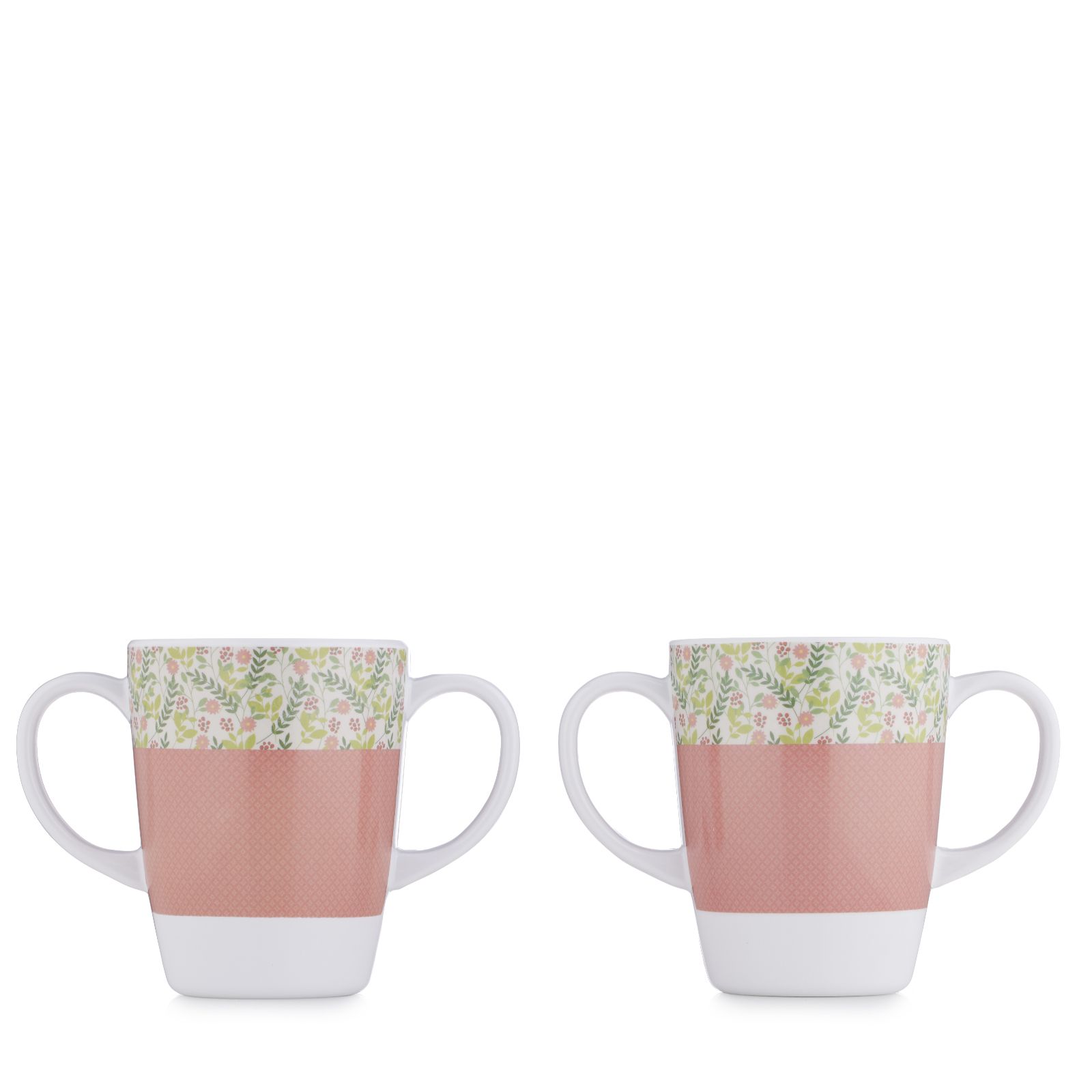 Rosa Lifestyle Set of 2 Double Handed Mugs