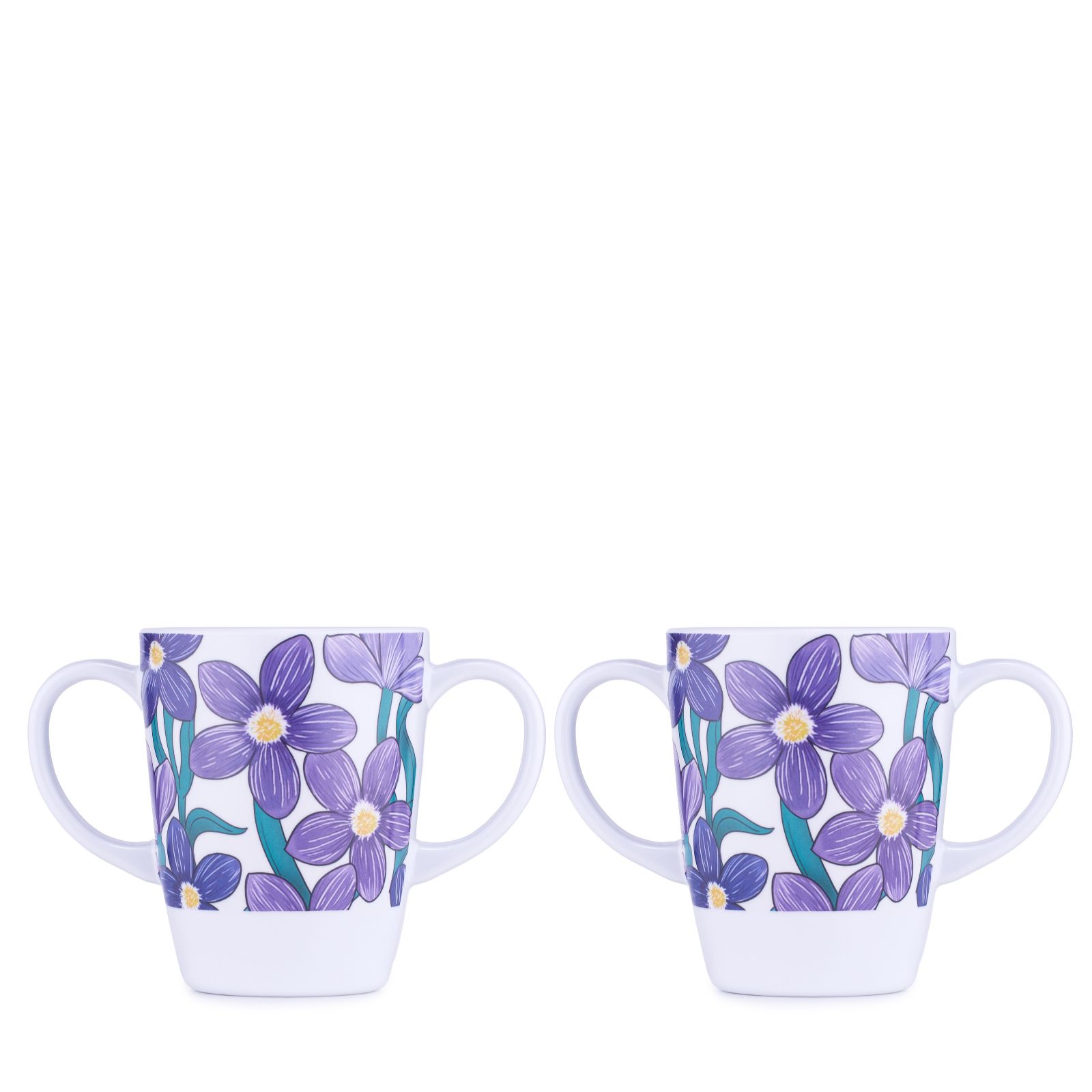 Rosa Lifestyle Set of 2 Double Handed Mugs