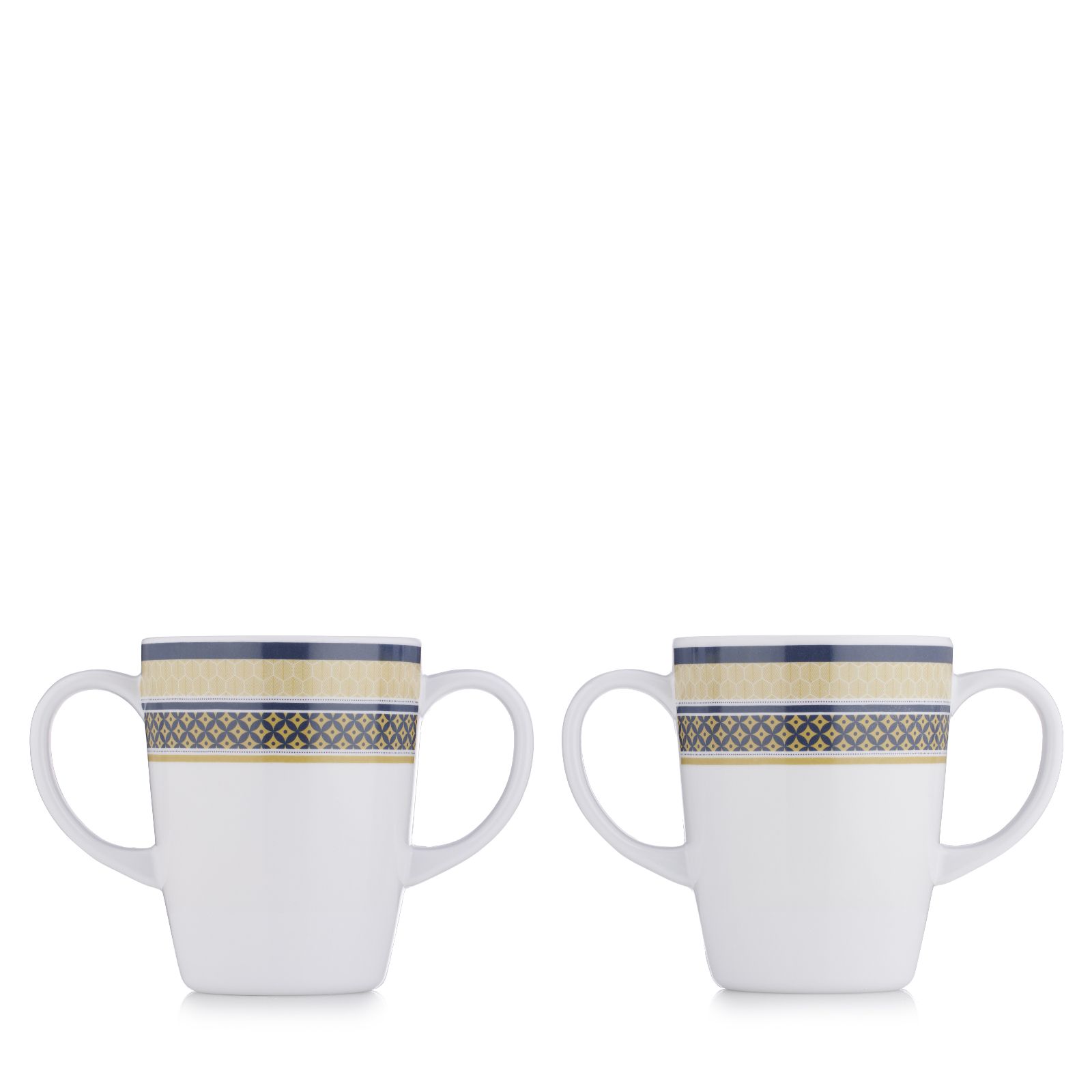 Rosa Lifestyle Set of 2 Double Handed Mugs