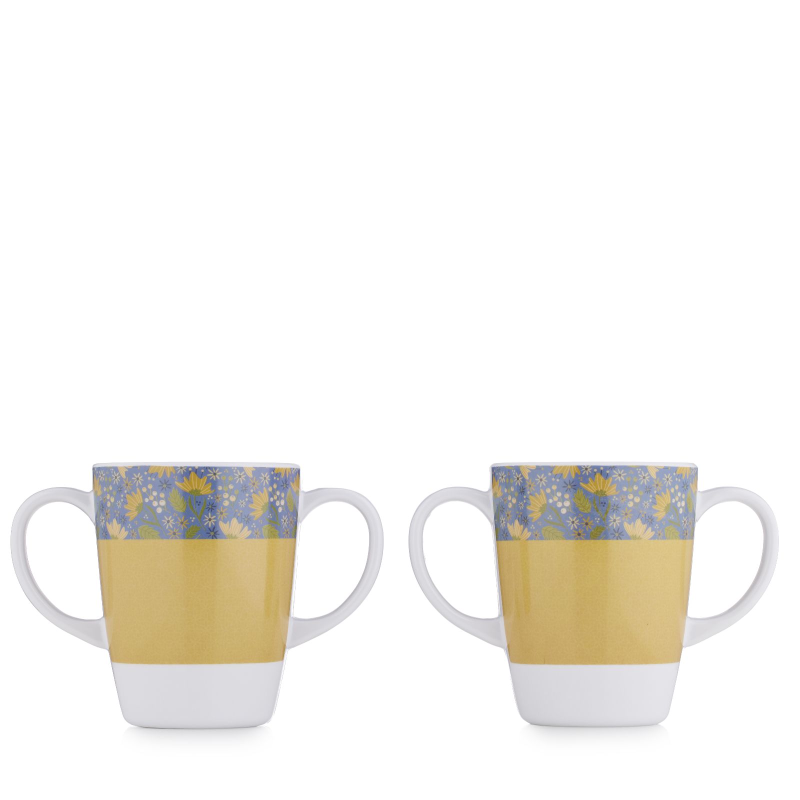 Rosa Lifestyle Set of 2 Double Handed Mugs