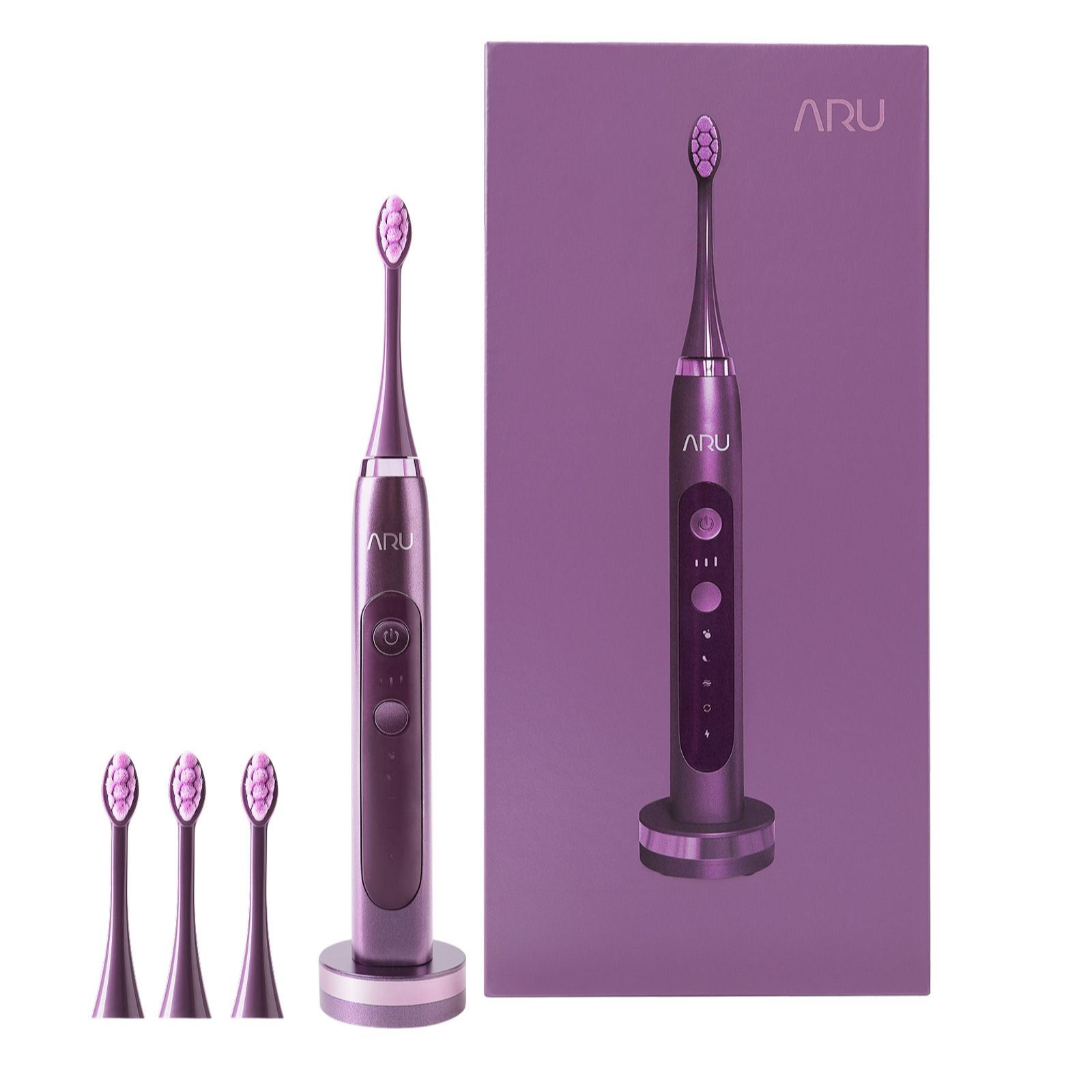 ARU Sonic Toothbrush with Additional Heads & Mirror Mount