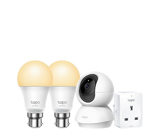 TP Link Tapo Starter Kit with C200 Indoor Camera , Smart Plugs & 2 Smart Bulbs