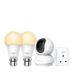 TP Link Tapo Starter Kit with C200 Indoor Camera , Smart Plugs & 2 Smart Bulbs - 728992