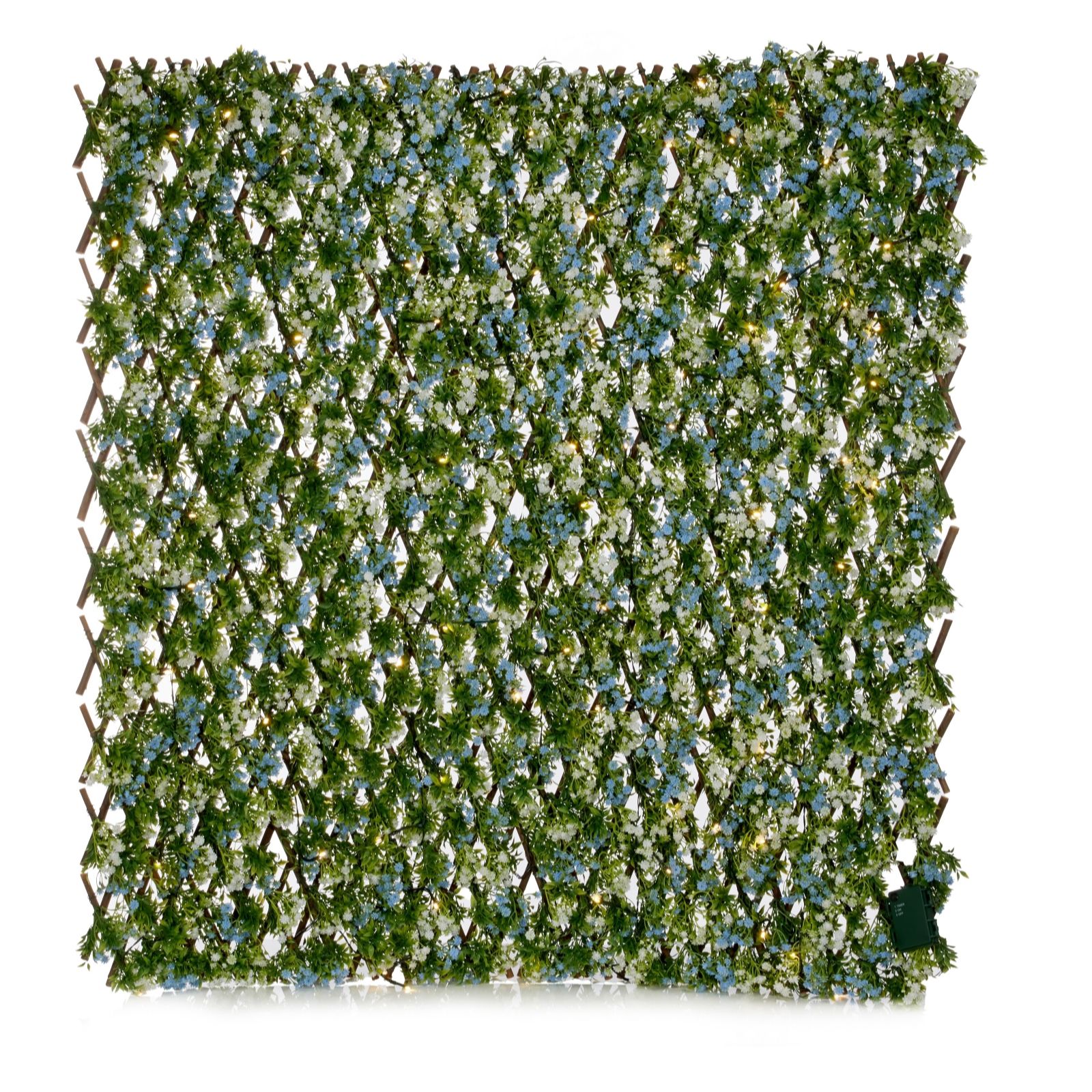 Garden Stories Artificial 100 Lights Pre-lit Trellis 100cm x 200cm