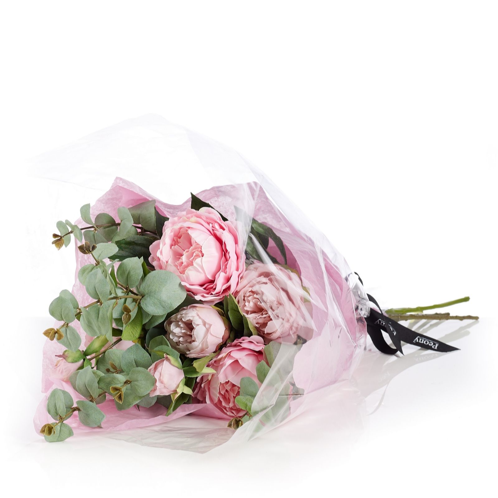 Peony Peonies & Eucalyptus Bouquet QVC UK