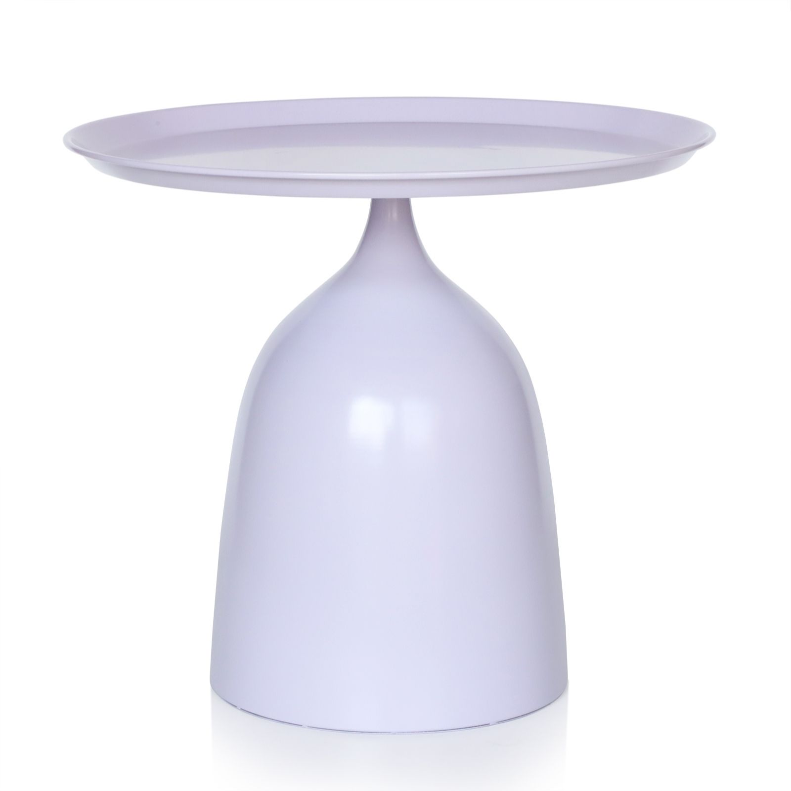 Garden Stories Sorbet Collection Indoor Outdoor Metal Pedestal Side Table