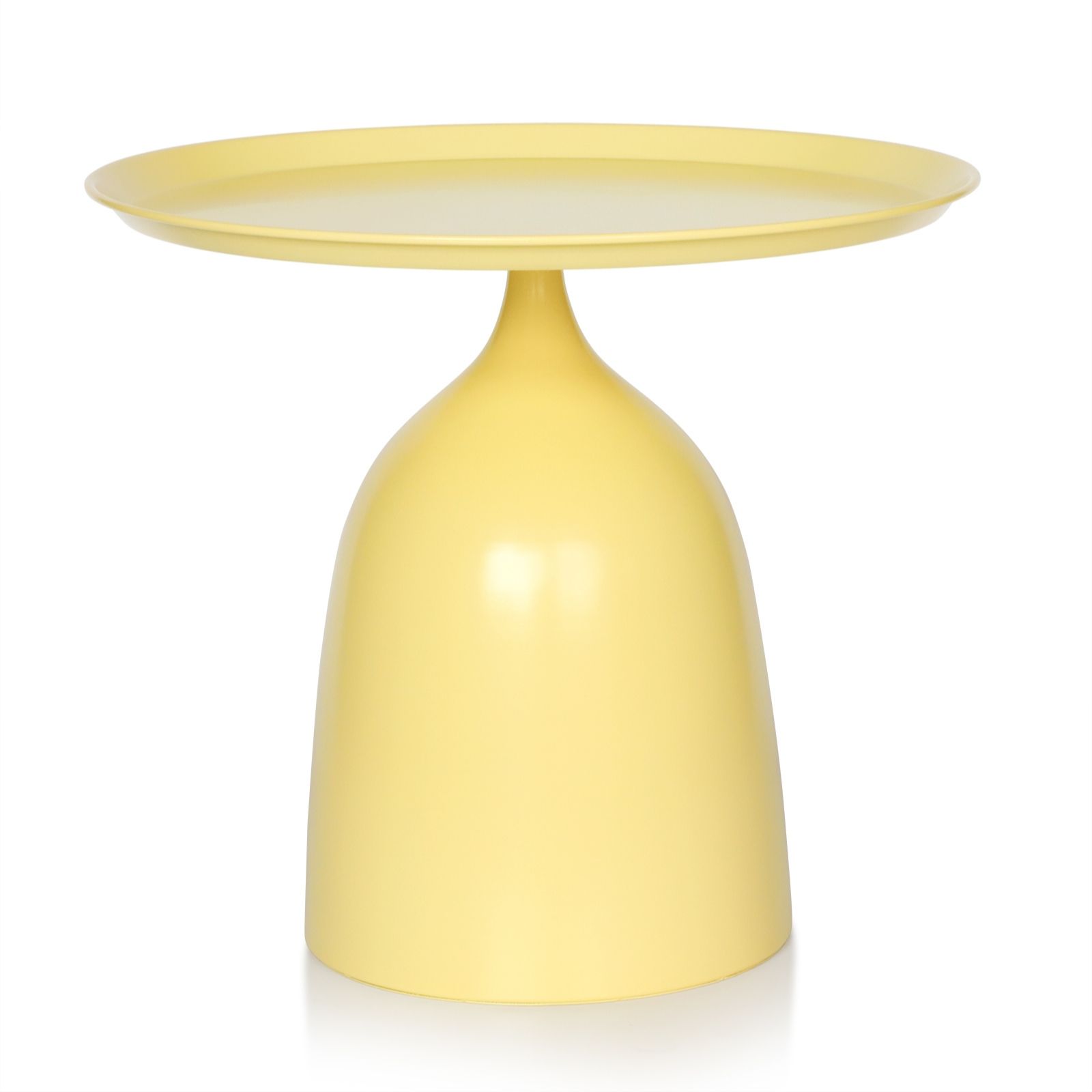Garden Stories Sorbet Collection Indoor Outdoor Metal Pedestal Side Table